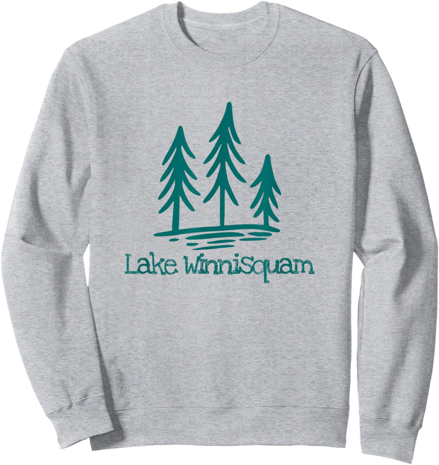 Lake Winnisquam New Hampshire Rustic Woods Forest Trees Sweatshirt - Sweatshirt | Ash