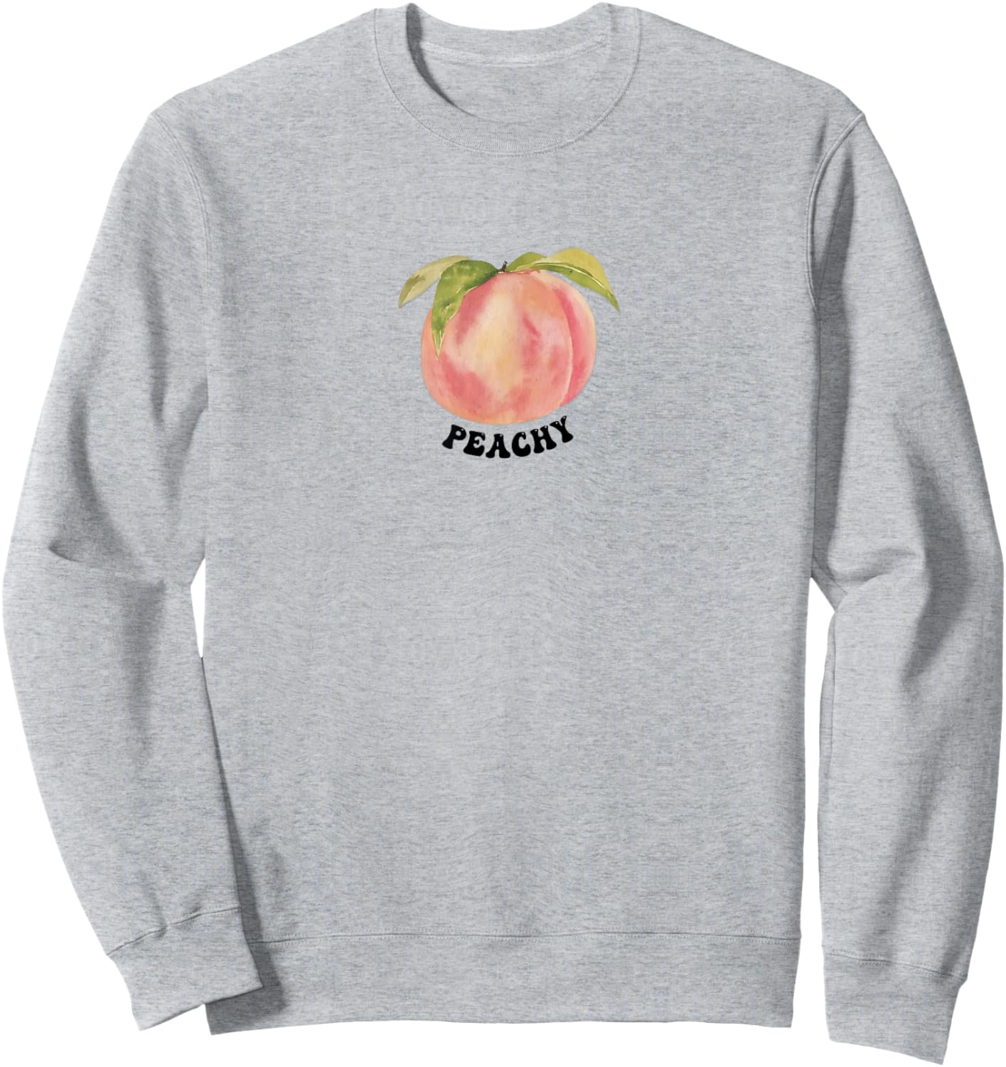 Vintage Peach Fruit Shirt | Funny Peachy Sweatshirt - Sweatshirt | Ash