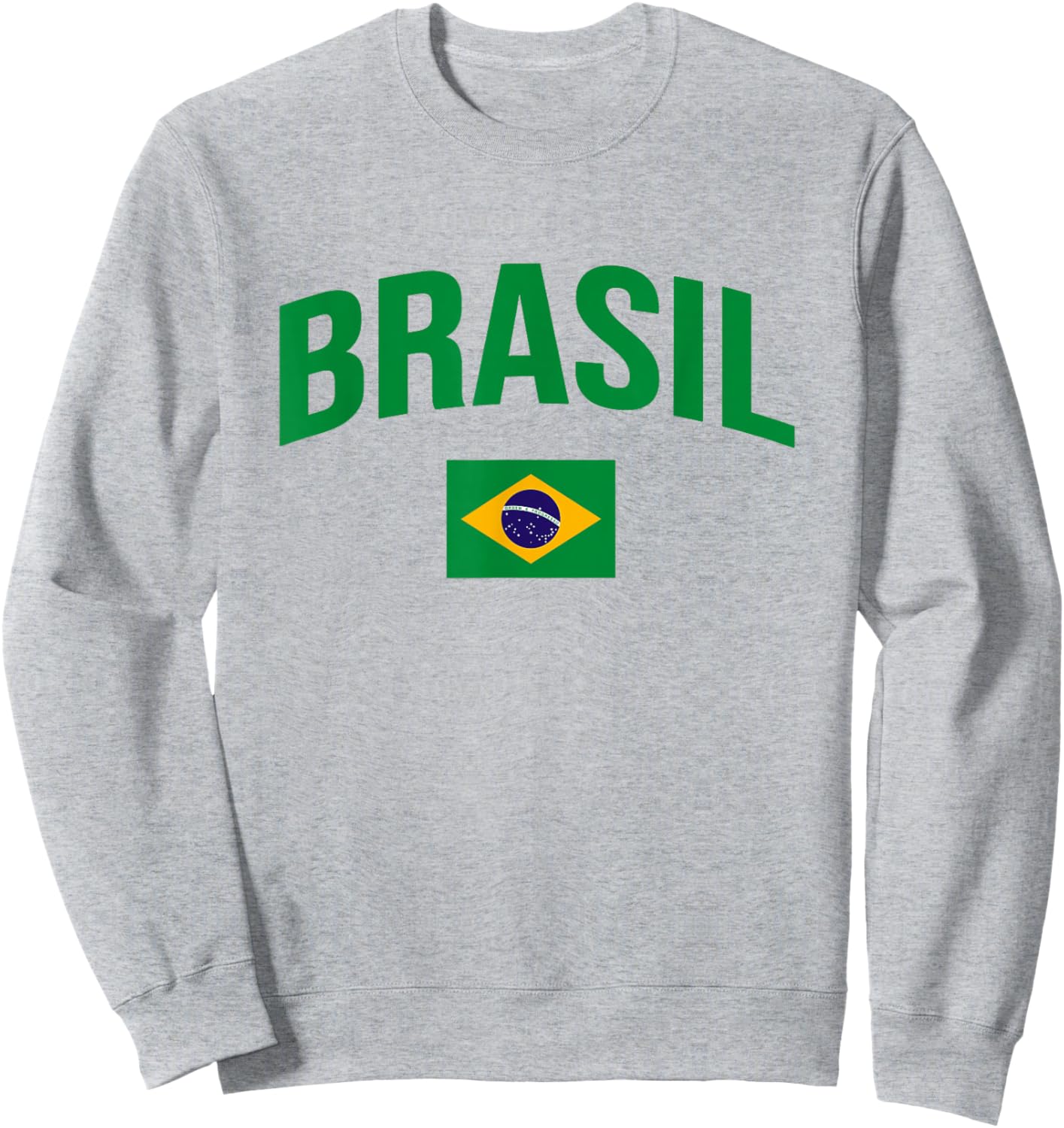 Brasil - Flag of Brazil - Throwback Design - Classic Sweatshirt - Sweatshirt | Ash