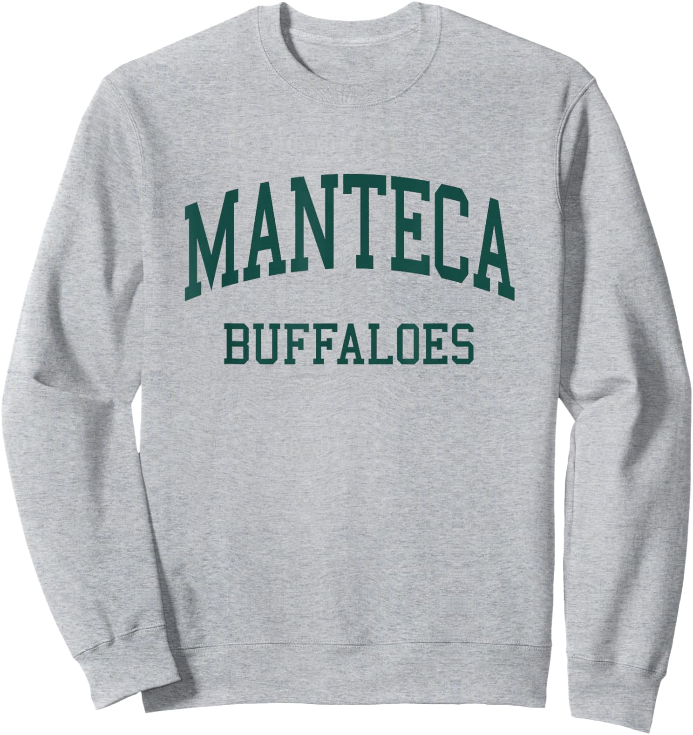 Manteca High School HS Manteca CA Retro Sweatshirt - Sweatshirt | Ash