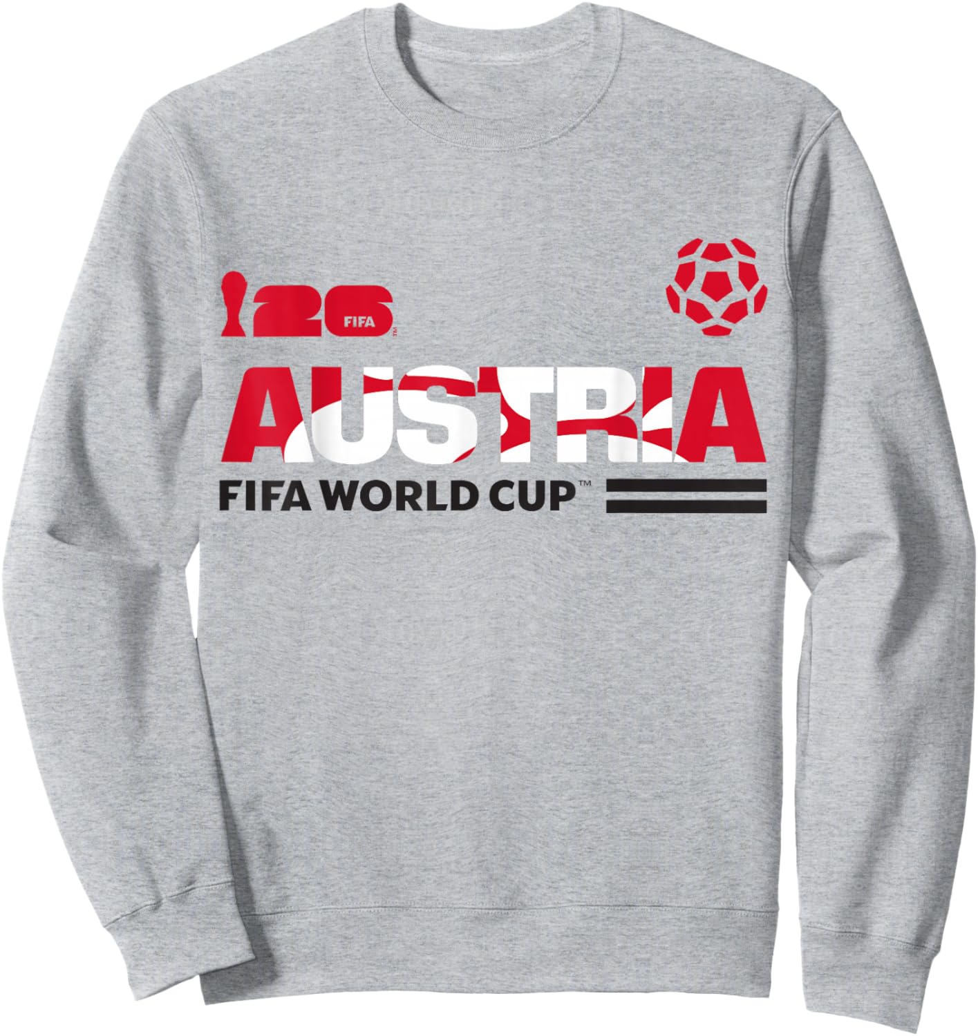 FIFA World CUP26 Qualifier Austria Sweatshirt - Sweatshirt | Ash