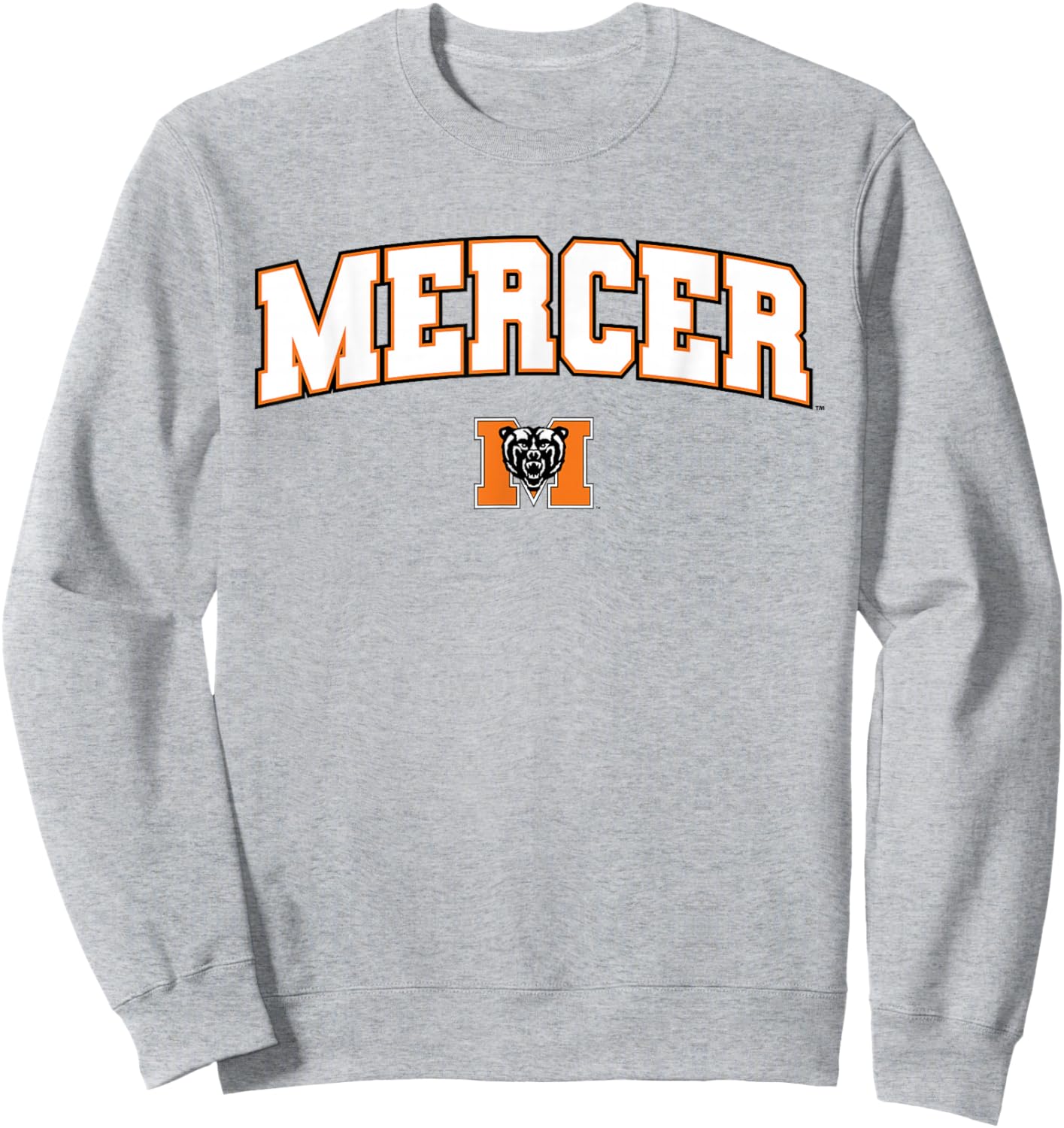 Mercer University Bears Arch Logo Sweatshirt - Sweatshirt | Ash