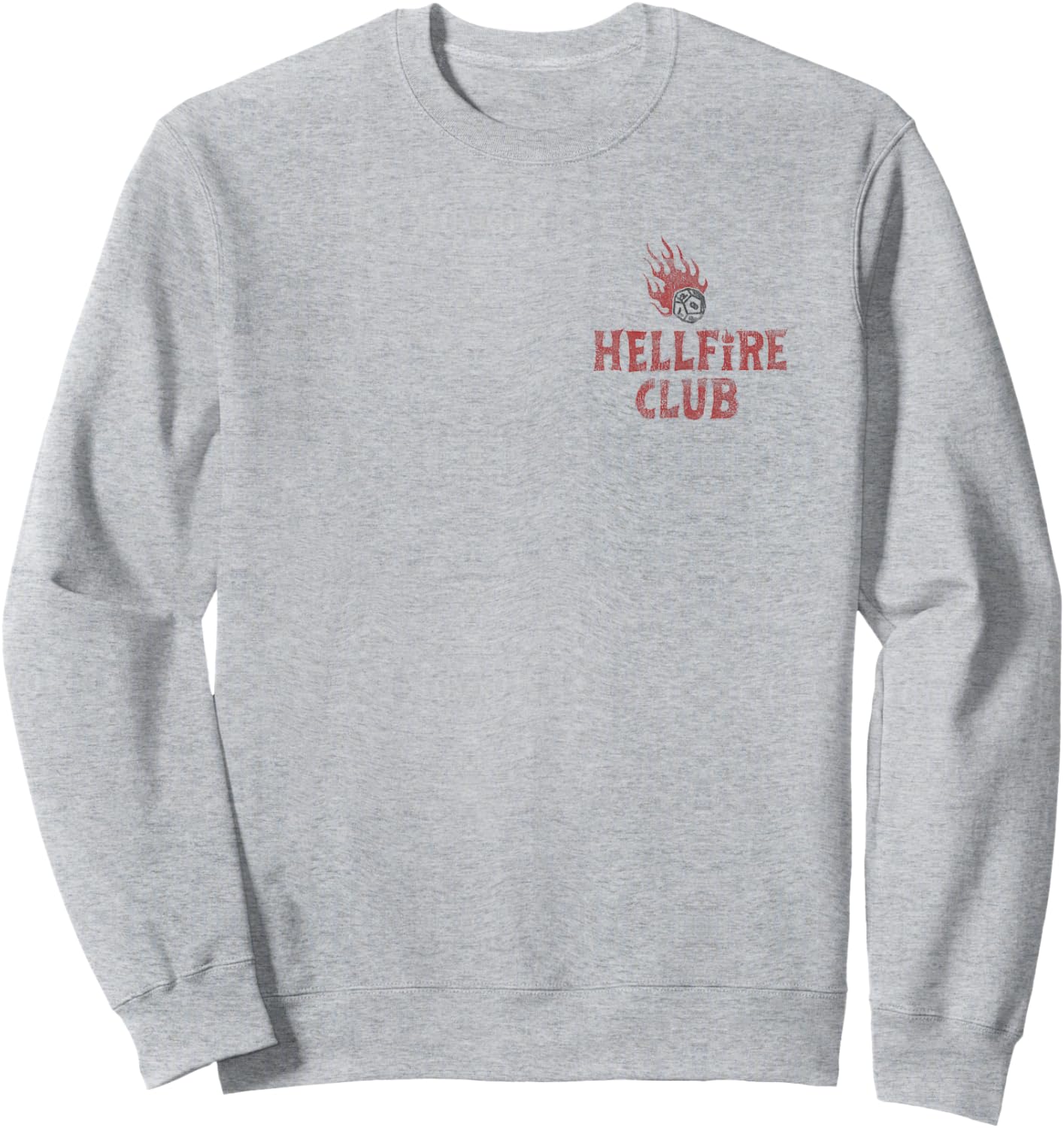 Stranger Things Hellfire Wanted Officially Licensed Sweatshirt - Sweatshirt | Ash