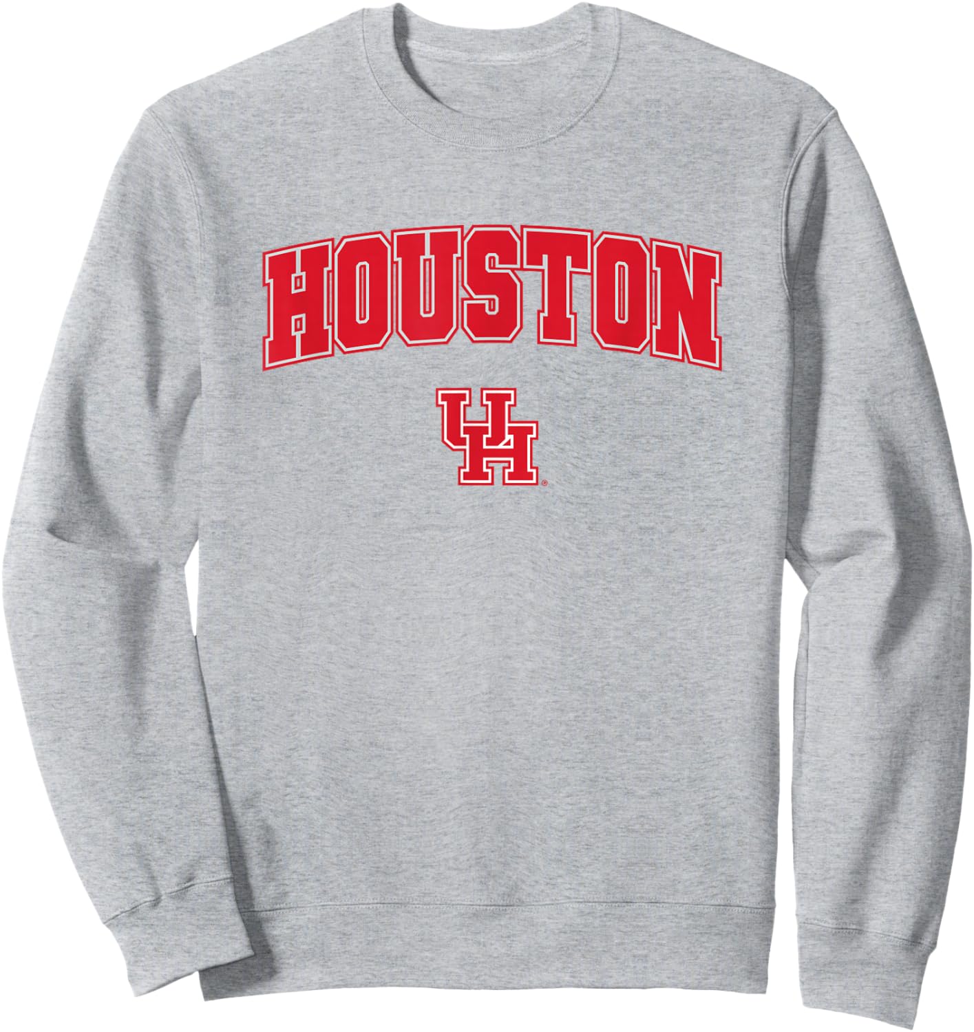 University of Houston Cougars Arch Logo Sweatshirt - Sweatshirt | Ash