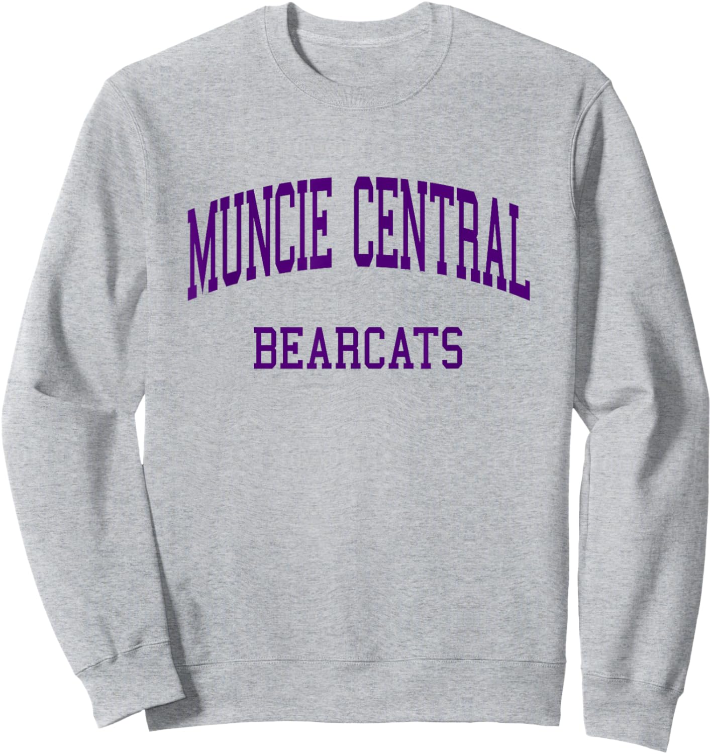 Muncie Central High School HS Muncie in Retro Sweatshirt - Sweatshirt | Ash