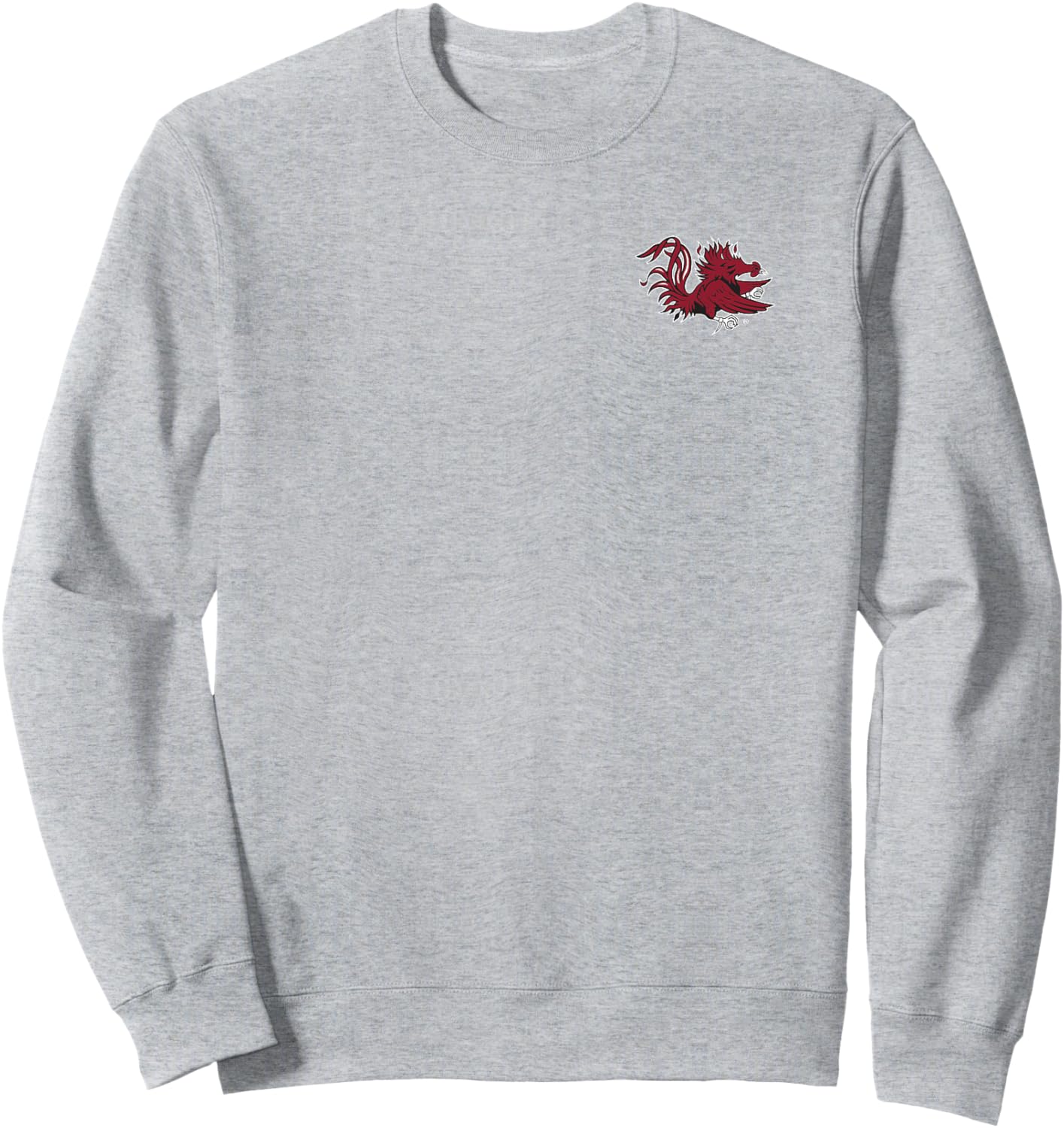 South Carolina Gamecocks Icon Front/Back Heather Gray Sweatshirt - Sweatshirt | Ash