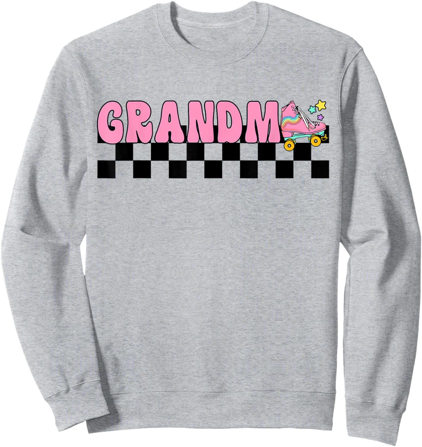Grandma Rolling Into Birthday Roller Skating Family Matching Sweatshirt - Sweatshirt | Ash