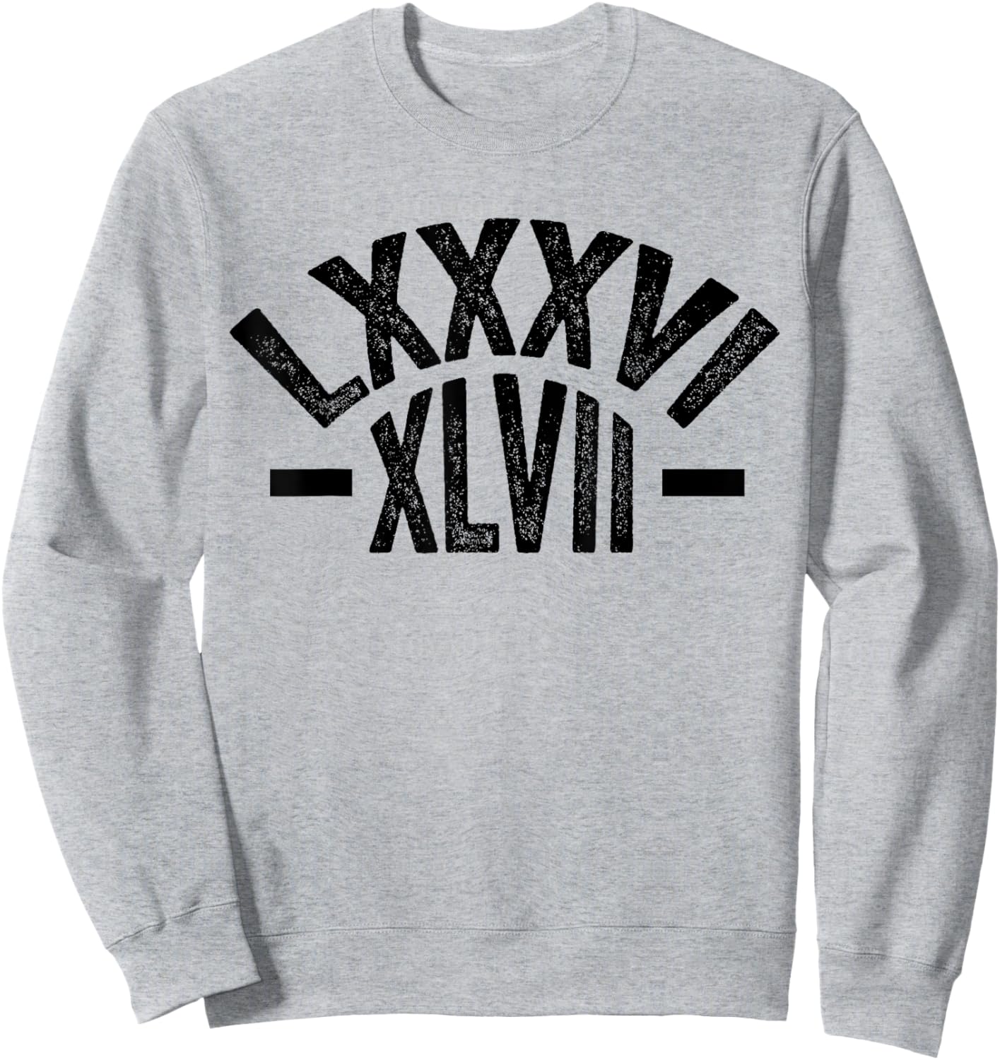 8647 anti Trump 86 47 Floral Roman Numerals Sweatshirt - Sweatshirt | Ash