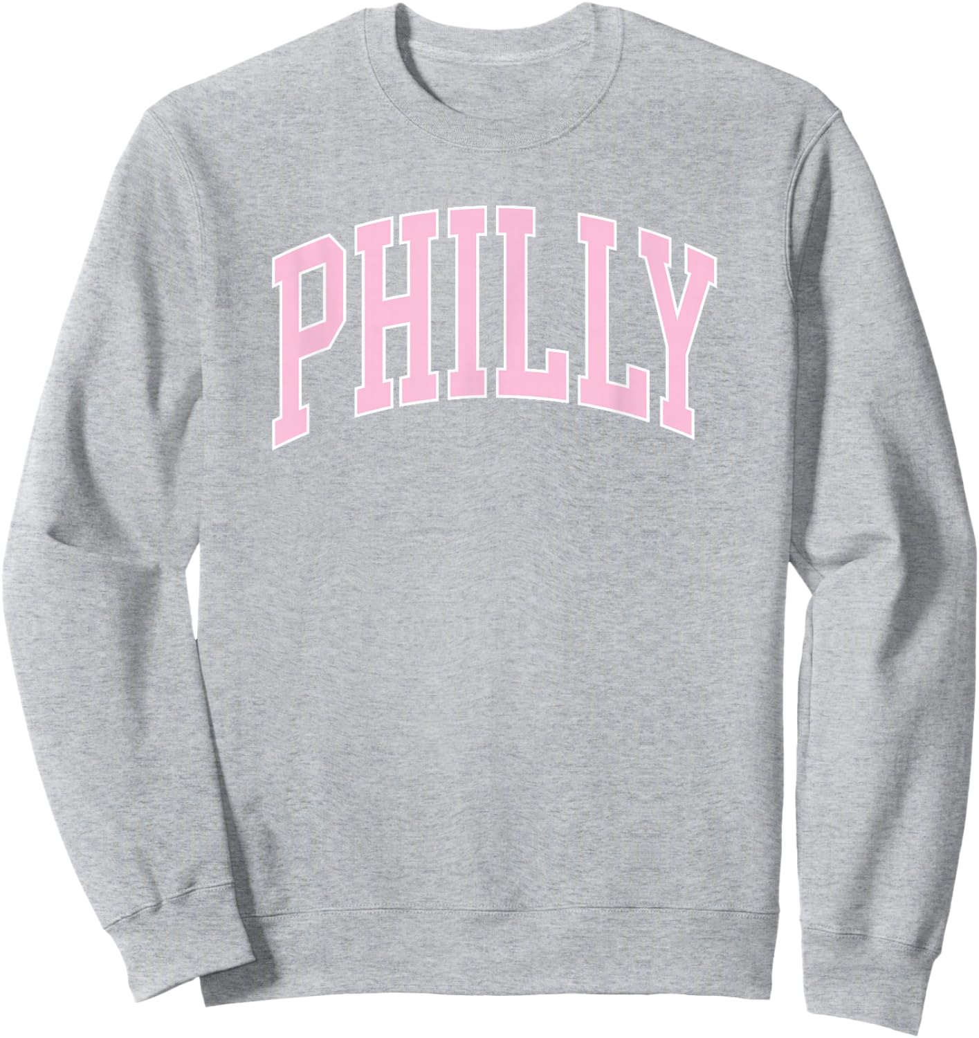 Retro Philly Pink Text Philadelphia Vintage Throwback Sweatshirt - Sweatshirt | Ash