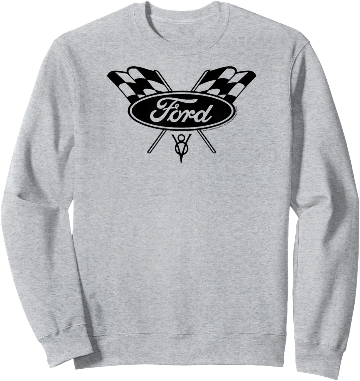 Ford Checker Ford Logo Sweatshirt - Sweatshirt | Ash