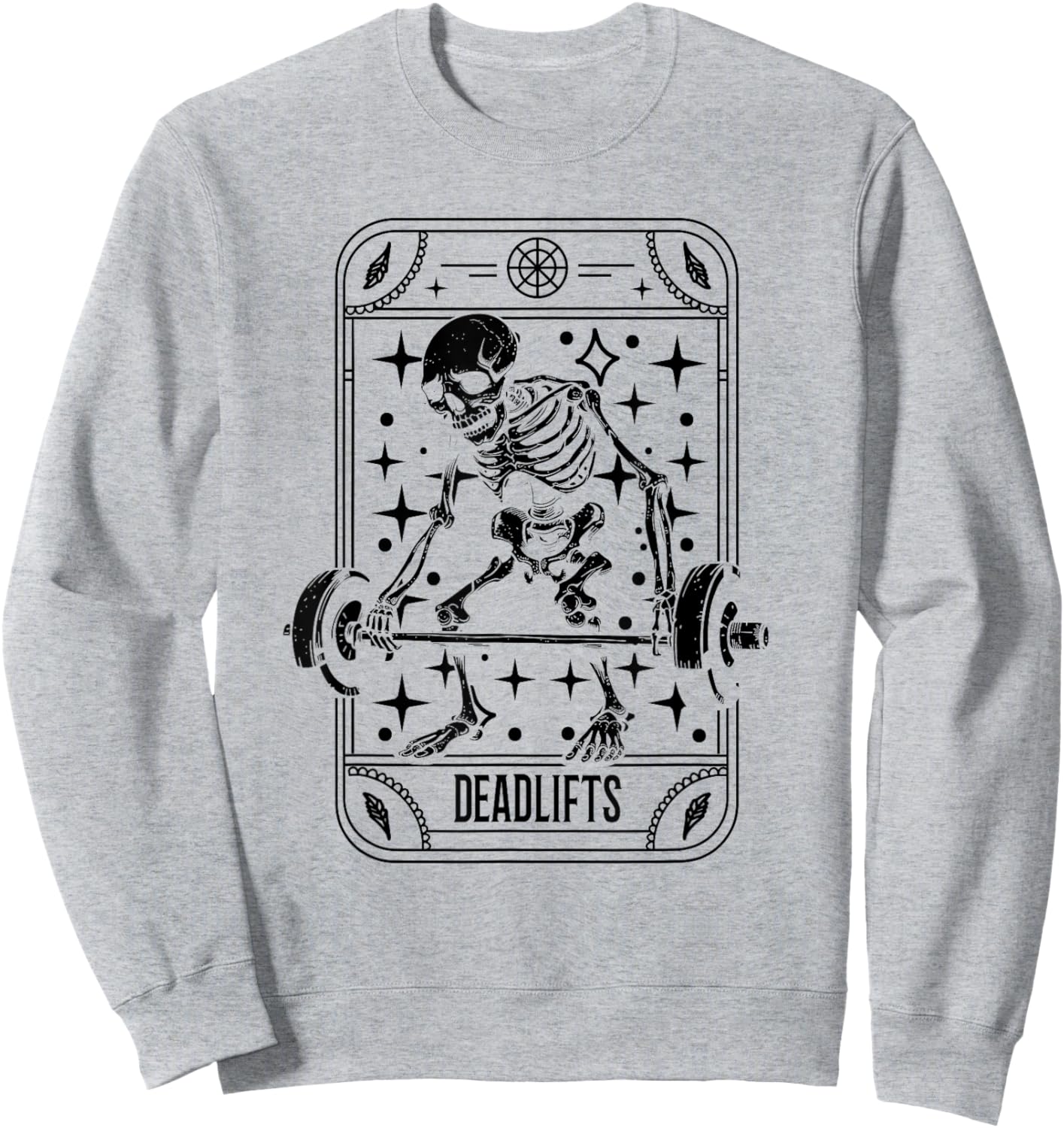 Tarot Card Emo Gothic - Occult Deadlifts Sweatshirt - Sweatshirt | Ash