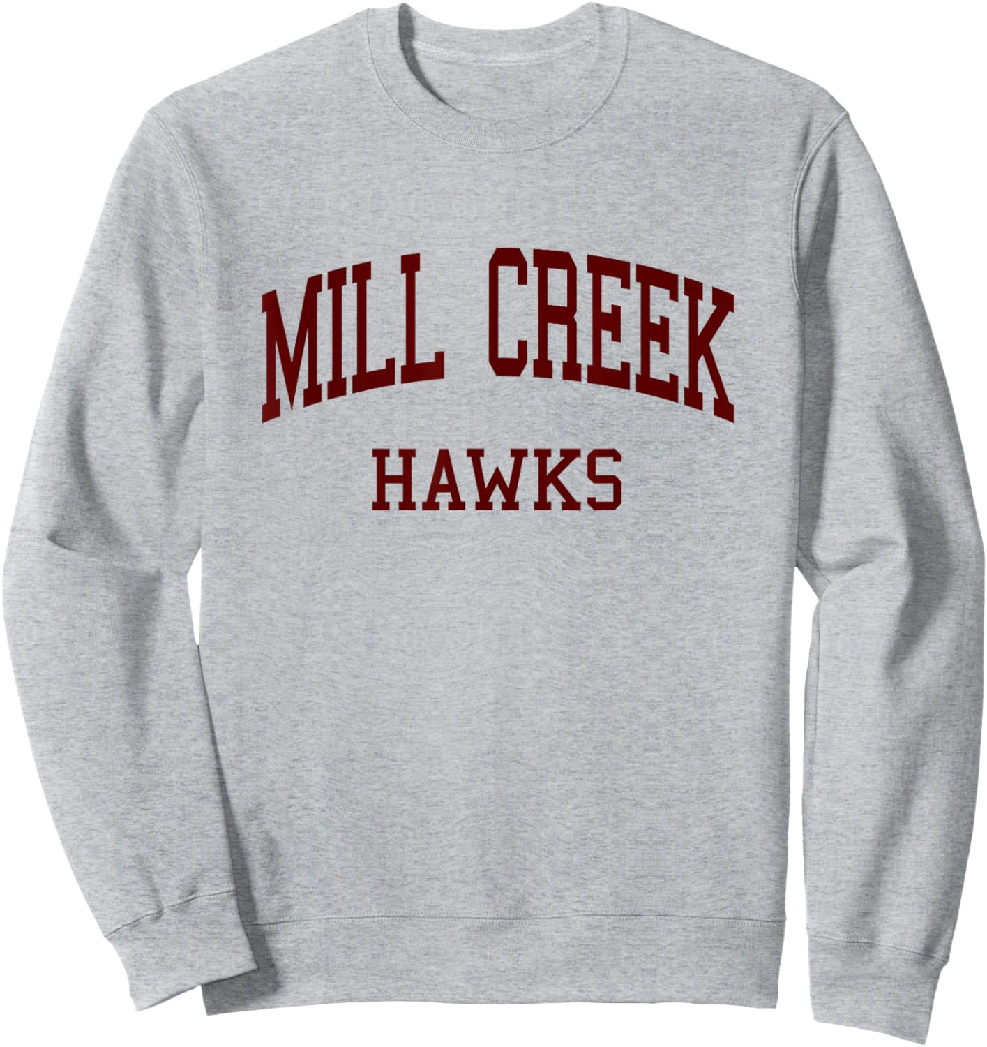 Mill Creek High School HS Hoschton GA Retro Sweatshirt - Sweatshirt | Ash