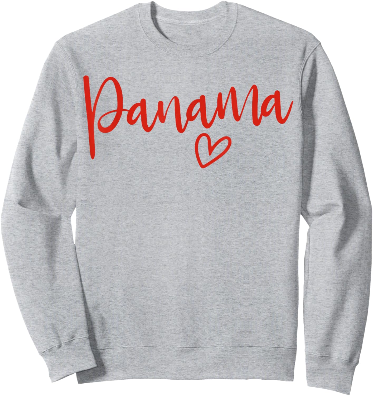 Panama Herz Damen Liebe Panama Sweatshirt - Sweatshirt | Ash