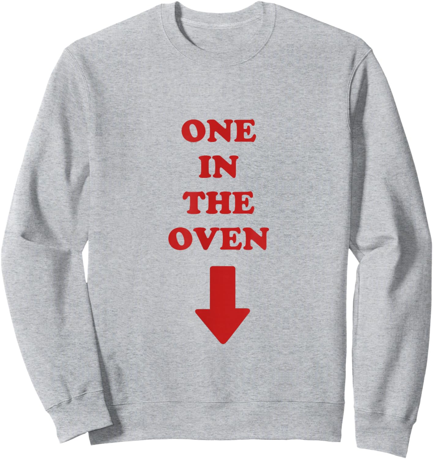 One in the Oven Pregnant Expecting Mother Police Academy Sweatshirt - Sweatshirt | Ash