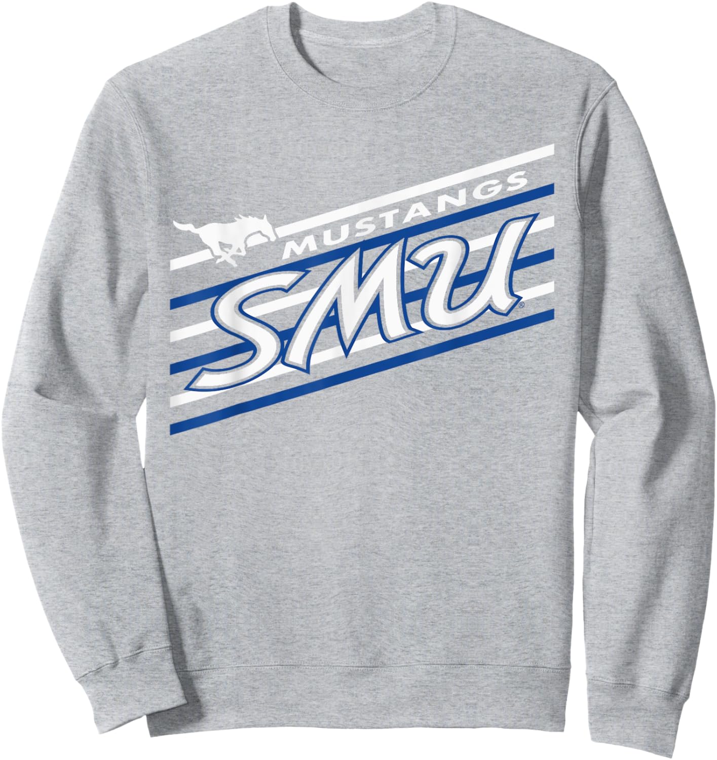 SMU Mustangs Retro Performer Red Officially Licensed Sweatshirt - Sweatshirt | Ash