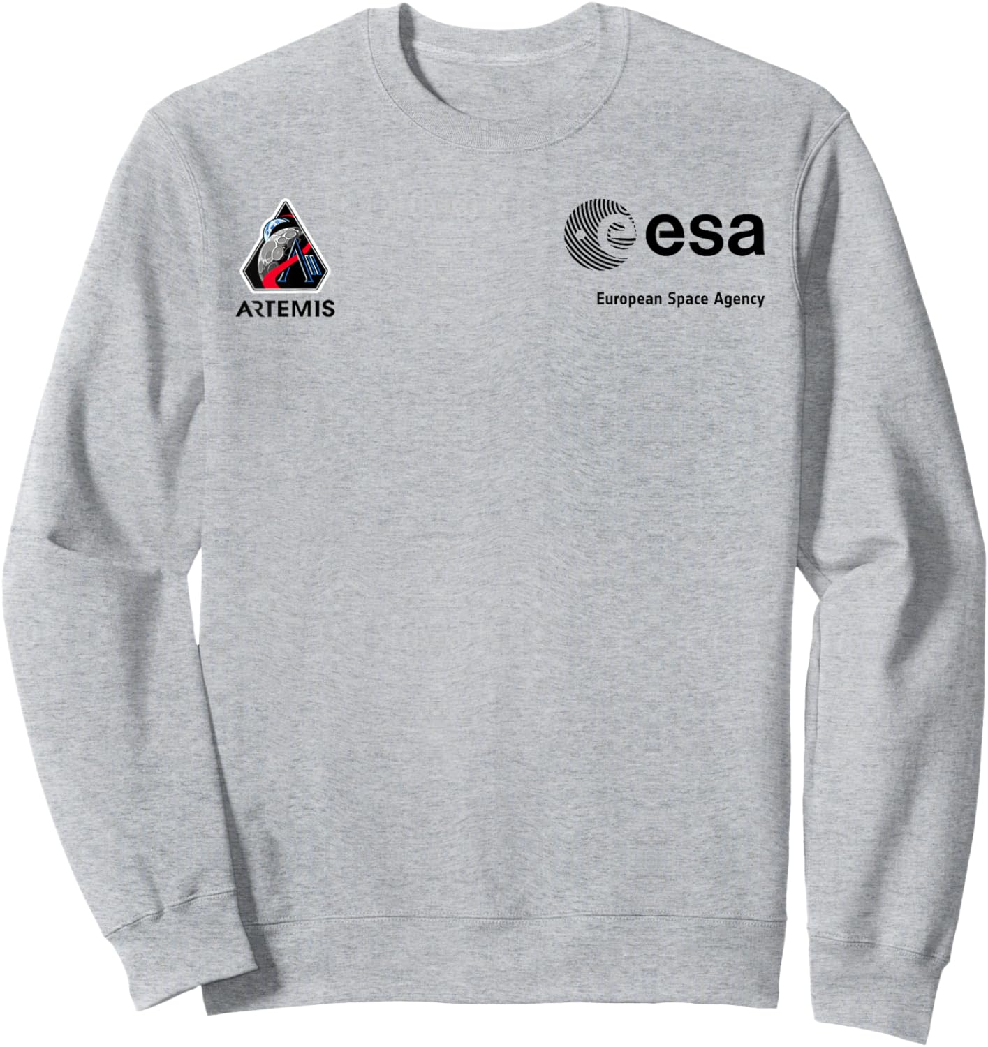 ESA Artemis II Mission Patch Sweatshirt - Sweatshirt | Ash