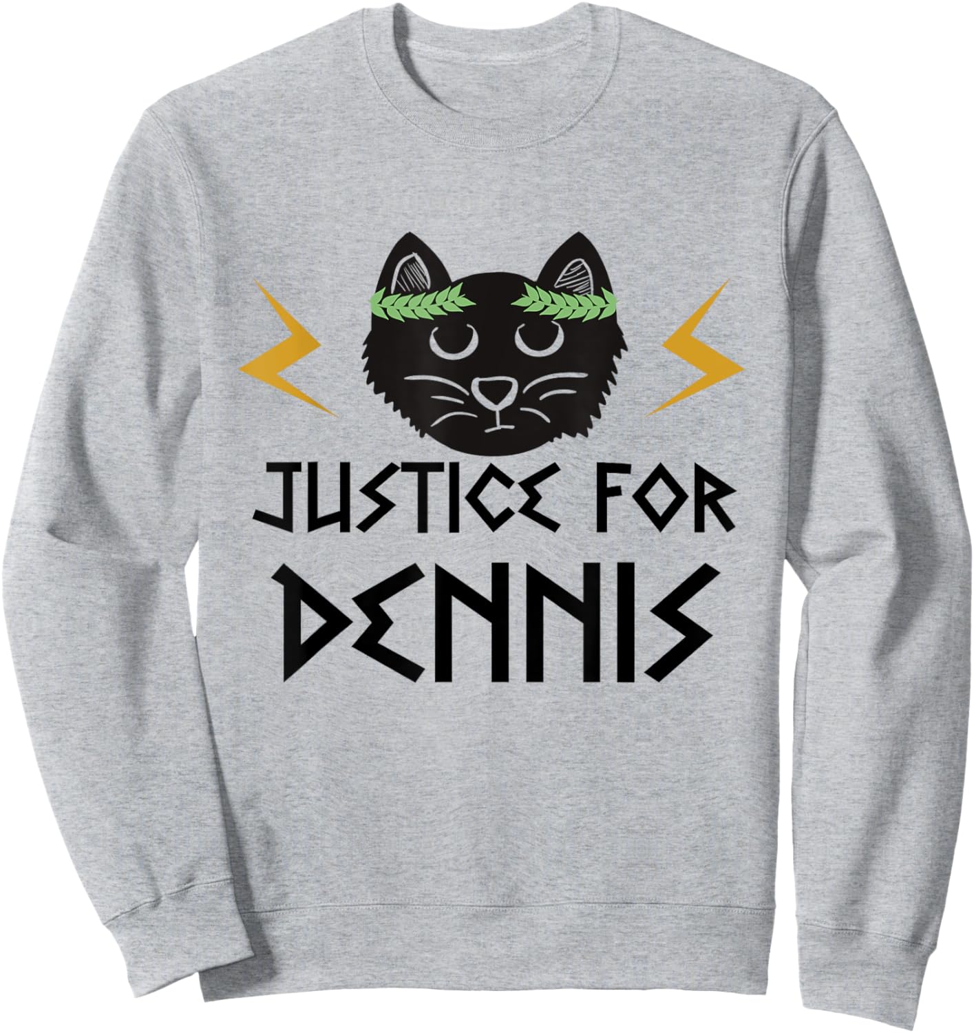 Kaos TV. Justice for Dennis the cat. Sweatshirt - Sweatshirt | Ash