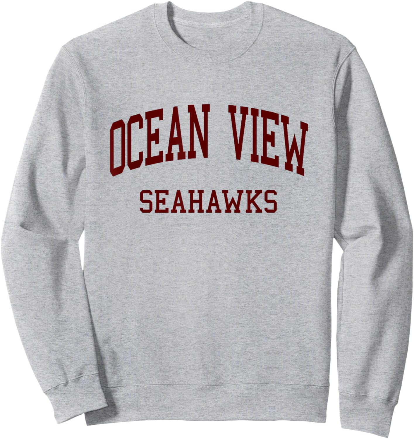 Ocean View High School HS Huntington Beach CA Retro Sweatshirt - Sweatshirt | Ash