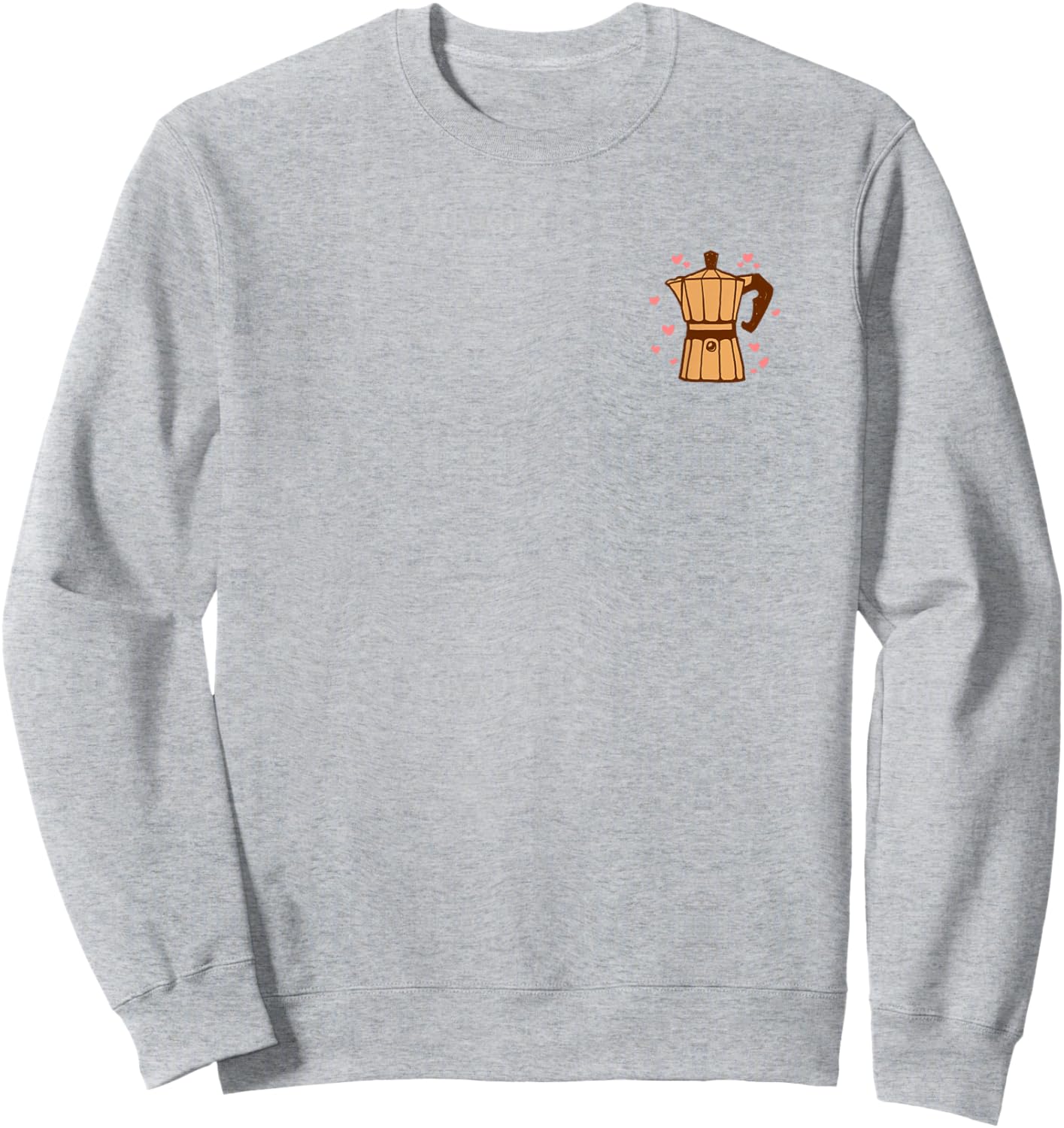 Kaffee Cafe Espressokocher Kaffeekanne Espresso Bialetti Sweatshirt - Sweatshirt | Ash