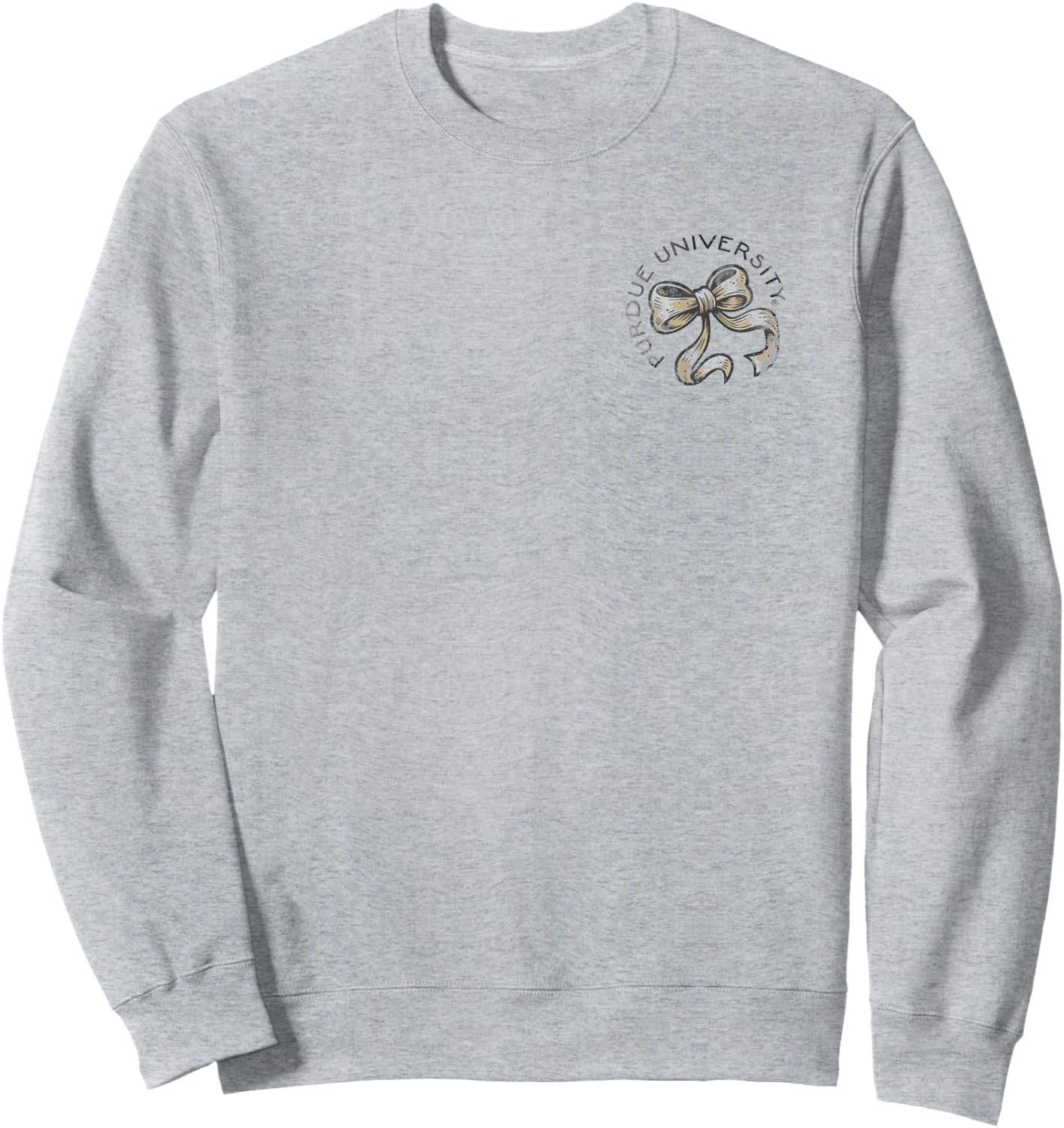 Purdue Boilermakers Bow Vintage Gray Officially Licensed Sweatshirt - Sweatshirt | Ash