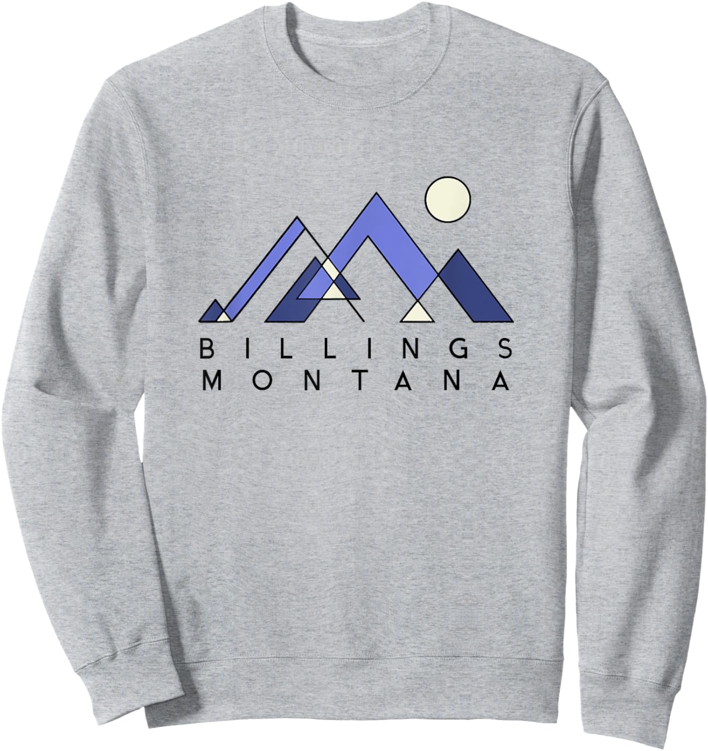 Billings Montana | Billings MT Abstract Sweatshirt - Sweatshirt | Ash