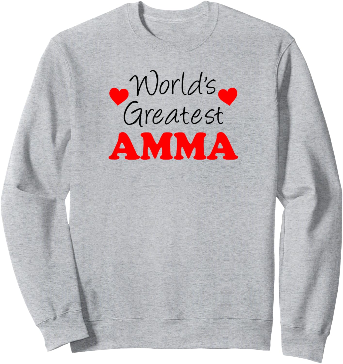 World's Greatest Amma Icelandic Grandmother Sweatshirt - Sweatshirt | Ash