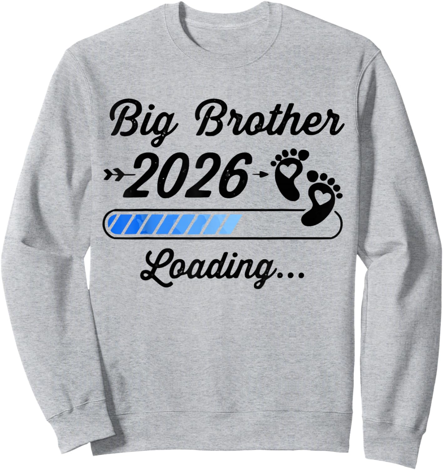 Big Brother 2026 Loading New Sibling Est 2026 zum ersten Mal groß Sweatshirt - Sweatshirt | Ash