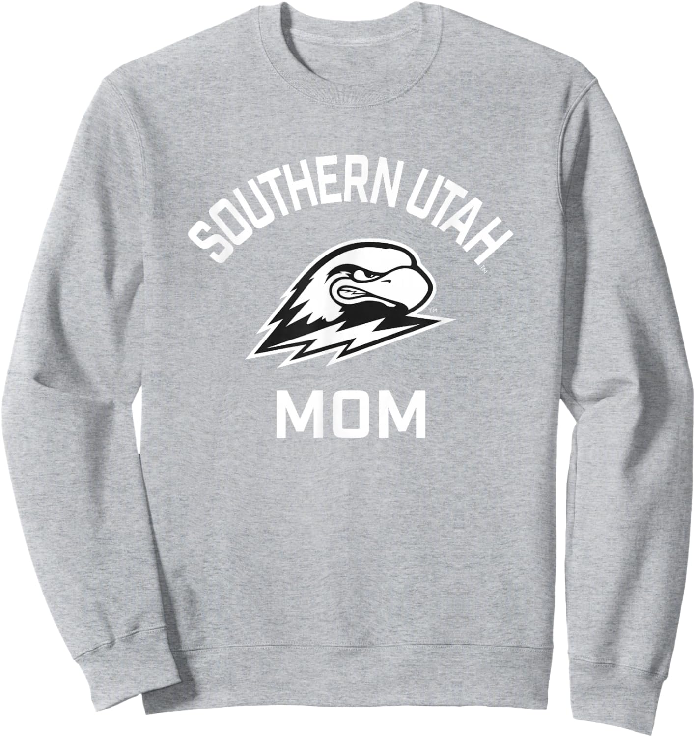 Southern Utah University Thunderbirds Arched Mom Sweatshirt - Sweatshirt | Ash