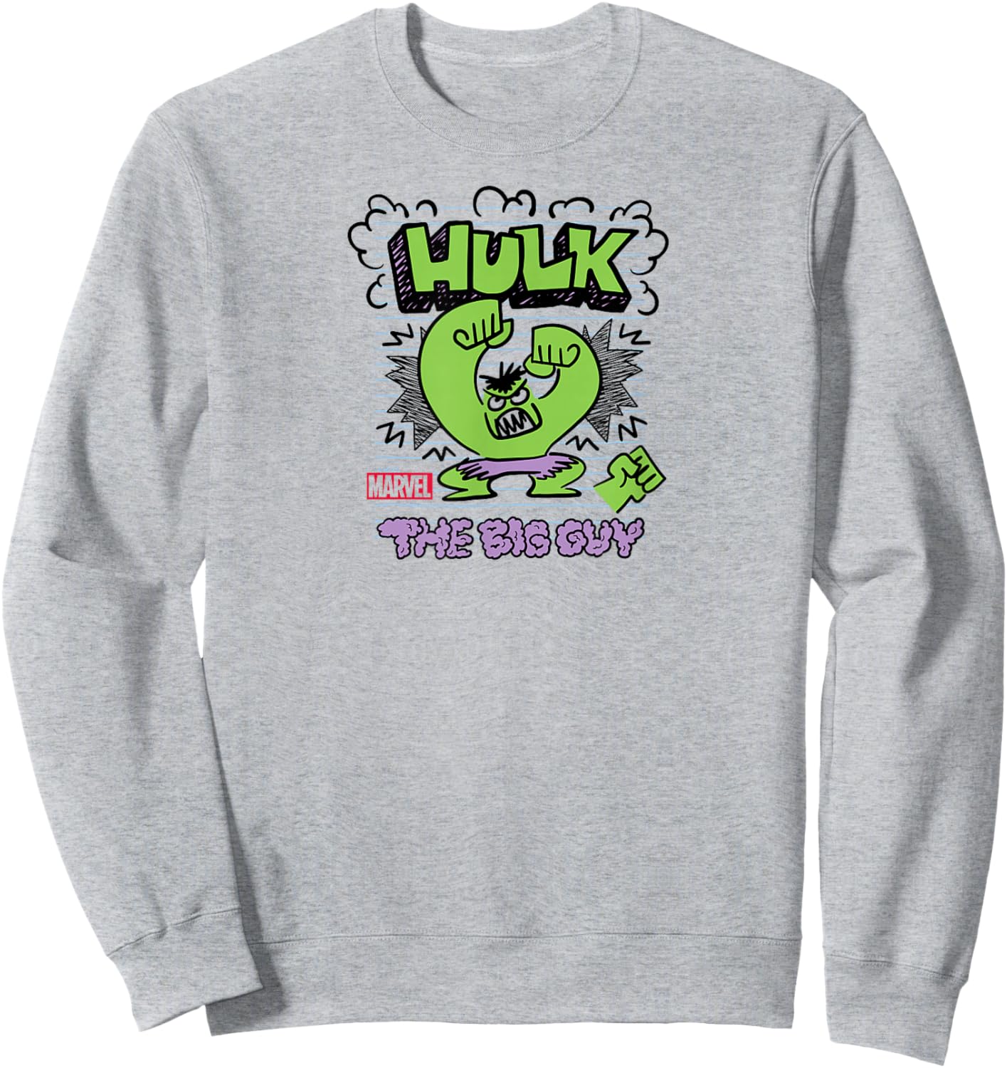 Hulk - Scribble Sweatshirt - Sweatshirt | Ash