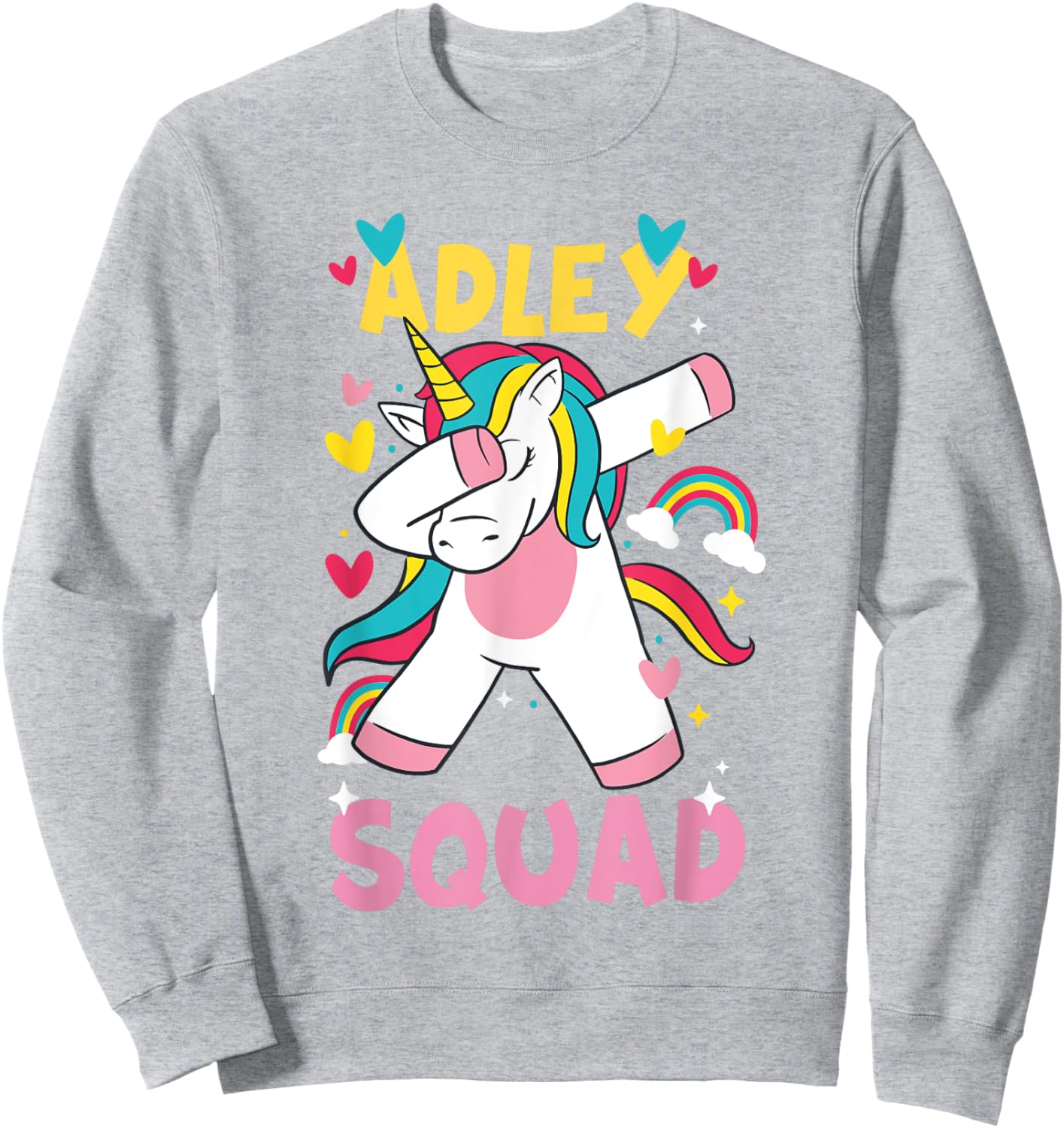 Adley Merch Unicorn Design Sweatshirt - Sweatshirt | Ash
