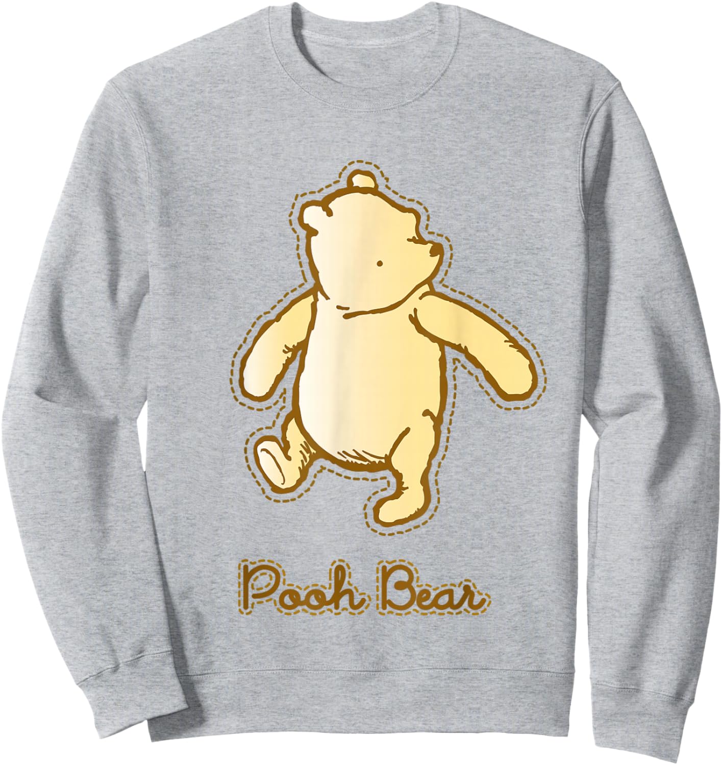 Disney Winnie the Pooh Classic Pooh Center Icon Sweatshirt - Sweatshirt | Ash