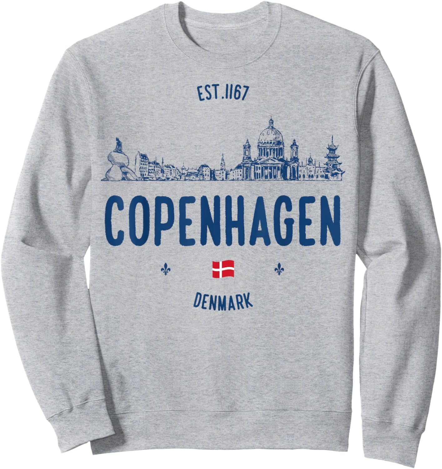 Copenhagen Denmark Travel Sweatshirt - Sweatshirt | Ash