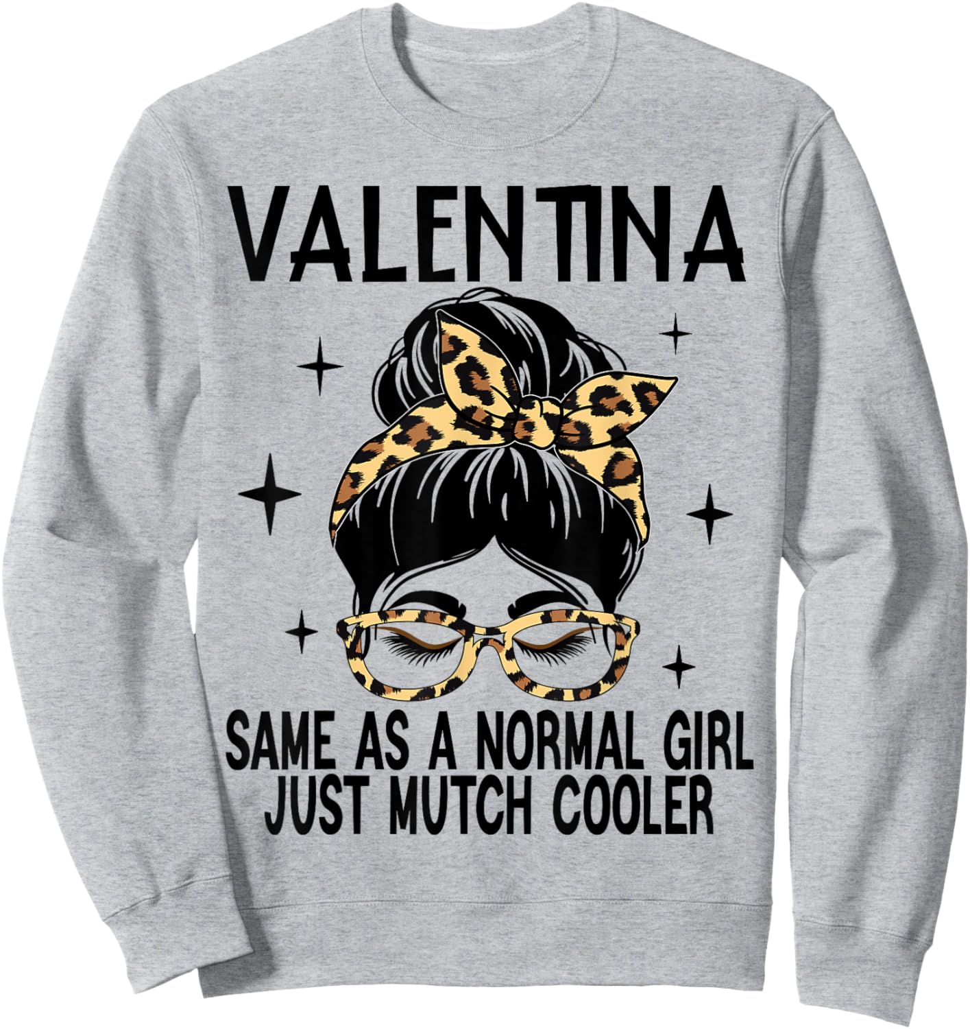 VALENTINA Costume Definition Personalized Name VALENTINA Sweatshirt - Sweatshirt | Ash