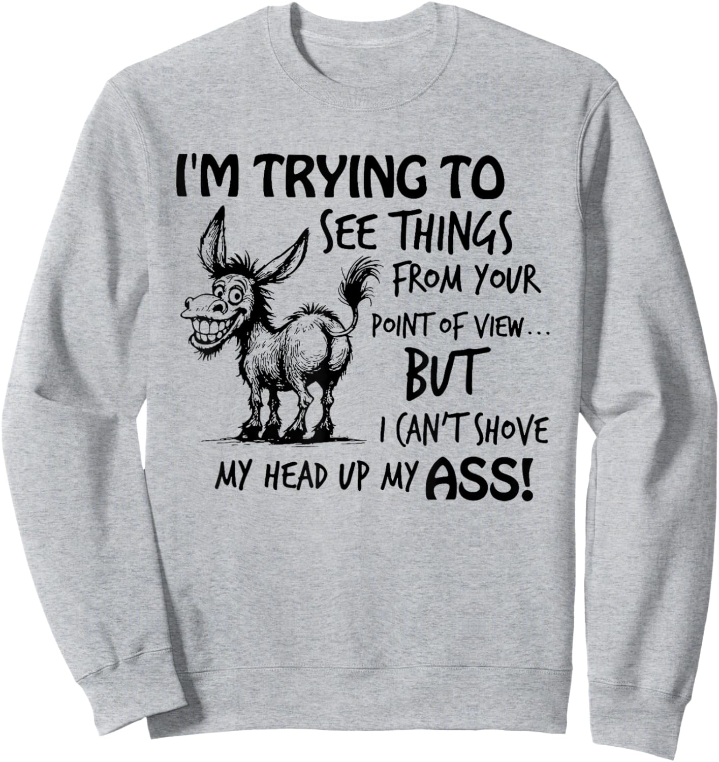 I'm Trying to See Things from Your Point of View But I Can't Sweatshirt - Sweatshirt | Ash