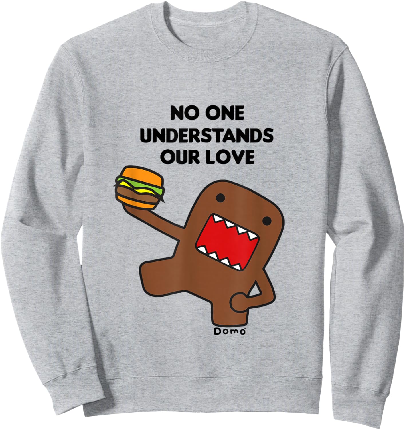 Offizielles Domo Merchandise Y2K Era | No One Understands Me Sweatshirt - Sweatshirt | Ash