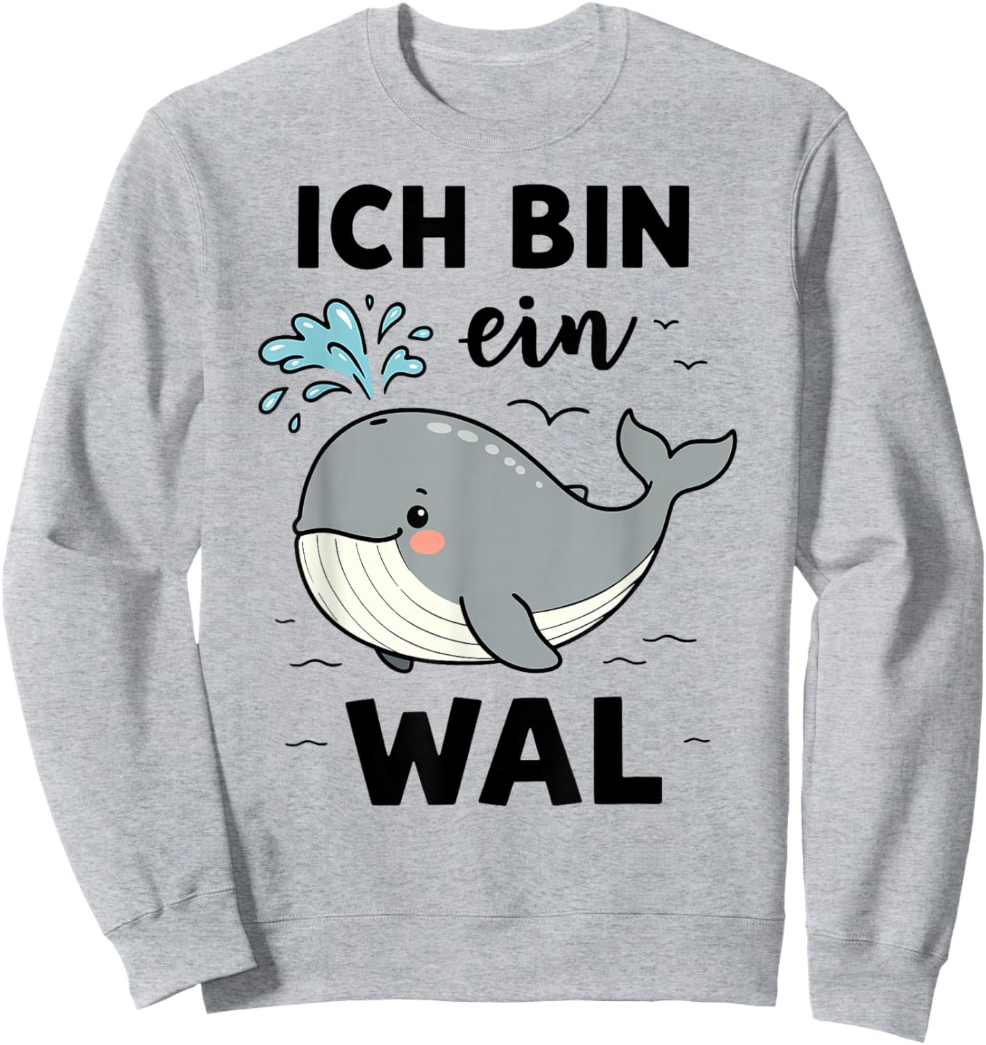 Whale Costume Underwater Sea Animal Costume Fancy Dress Costume Sweatshirt - Sweatshirt | Ash