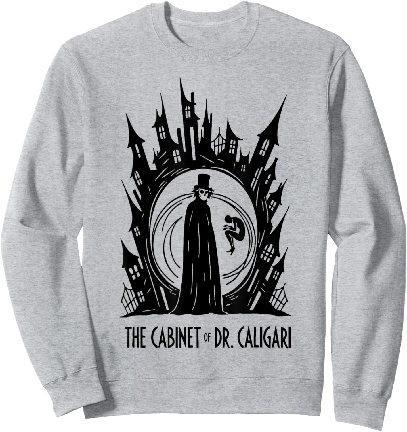 The Cabinet of Dr. Caligari – Classic Horror Sweatshirt - Sweatshirt | Ash