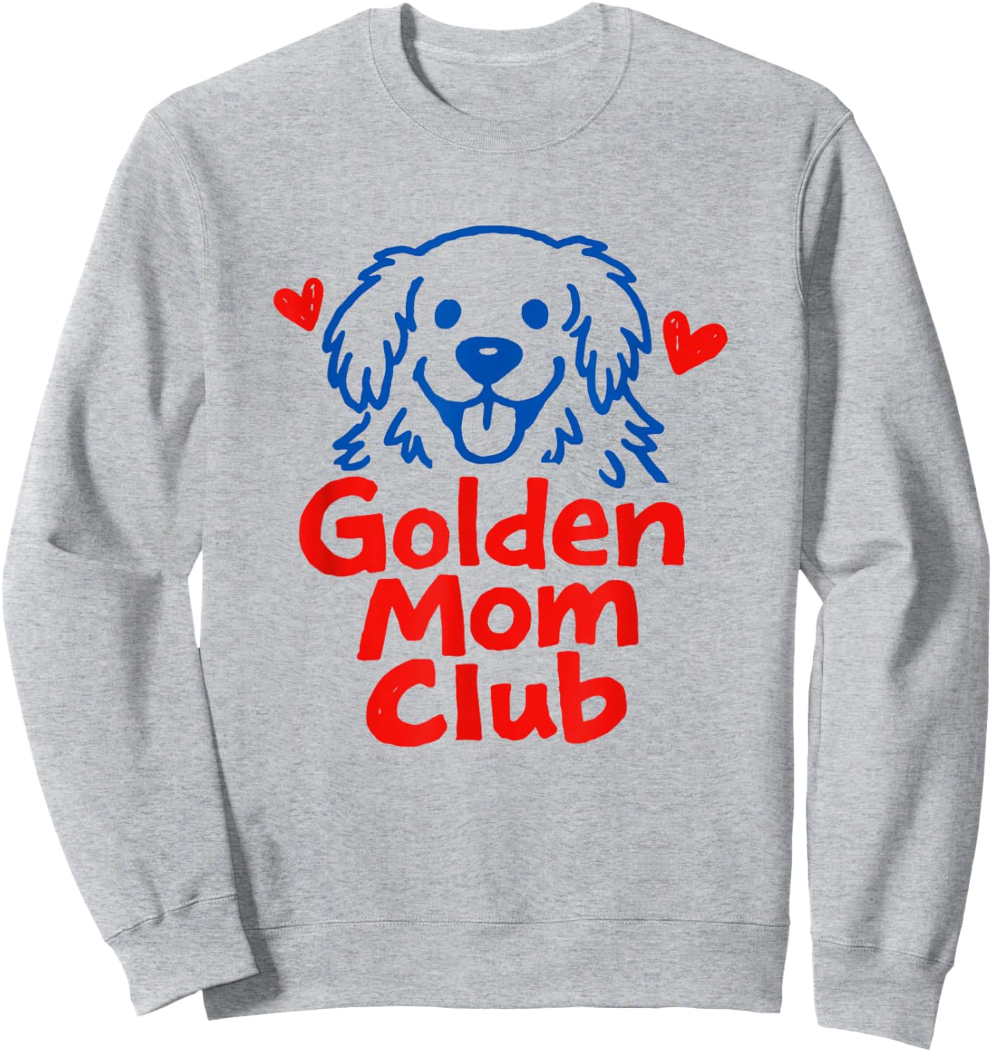 Golden Retriever Dog Mom Club Sweatshirt - Sweatshirt | Ash