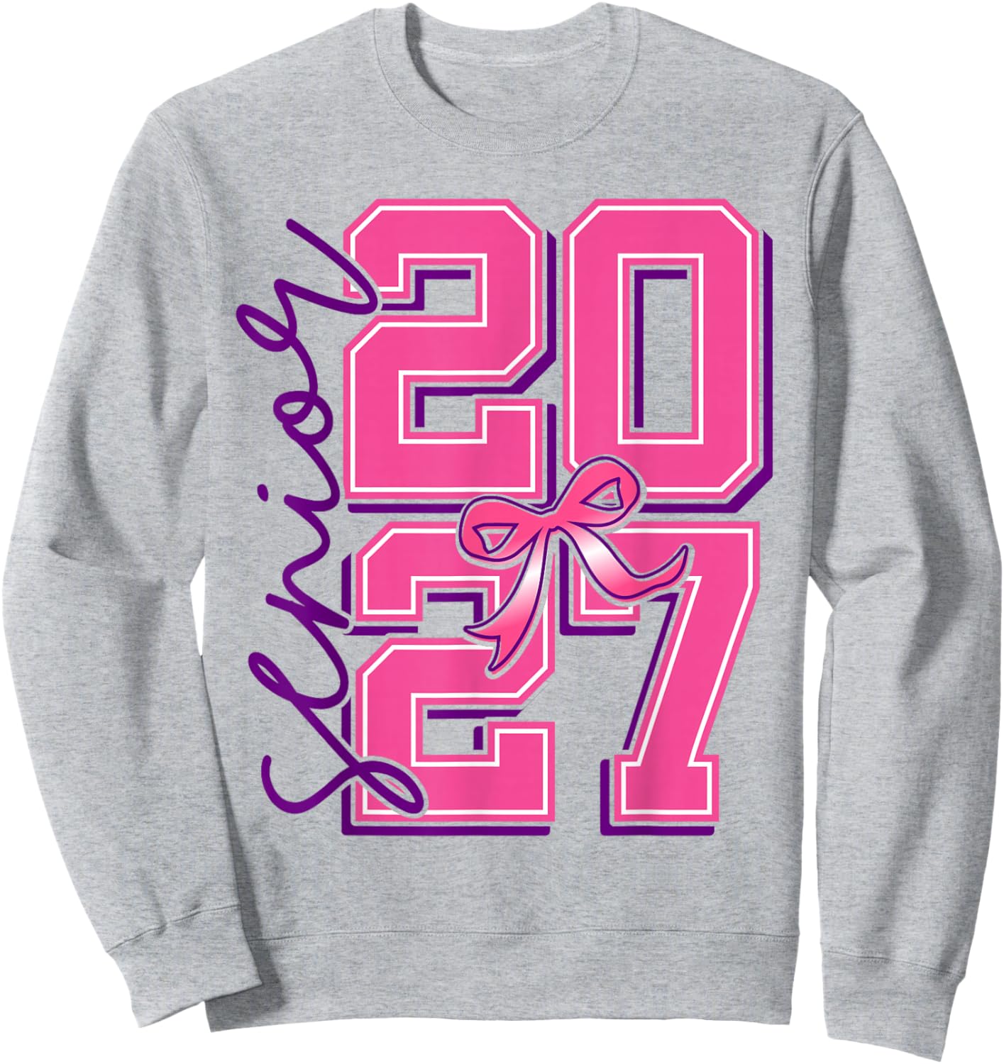 Senior Graduate Class 2027 The Final Year Pink fpr Girls Sweatshirt - Sweatshirt | Ash