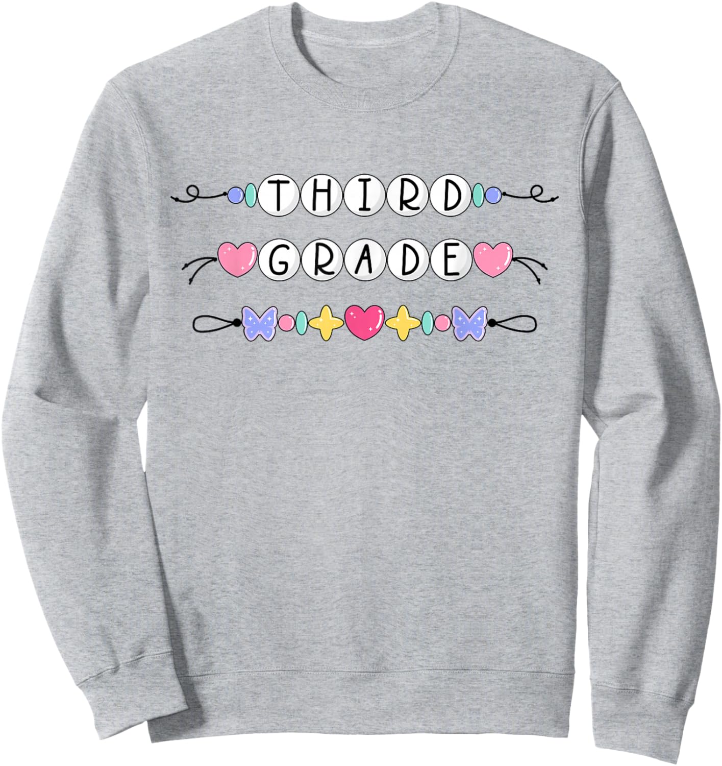 Third Grade Girls Boys Teacher Team 3rd Squad Sweatshirt - Sweatshirt | Ash