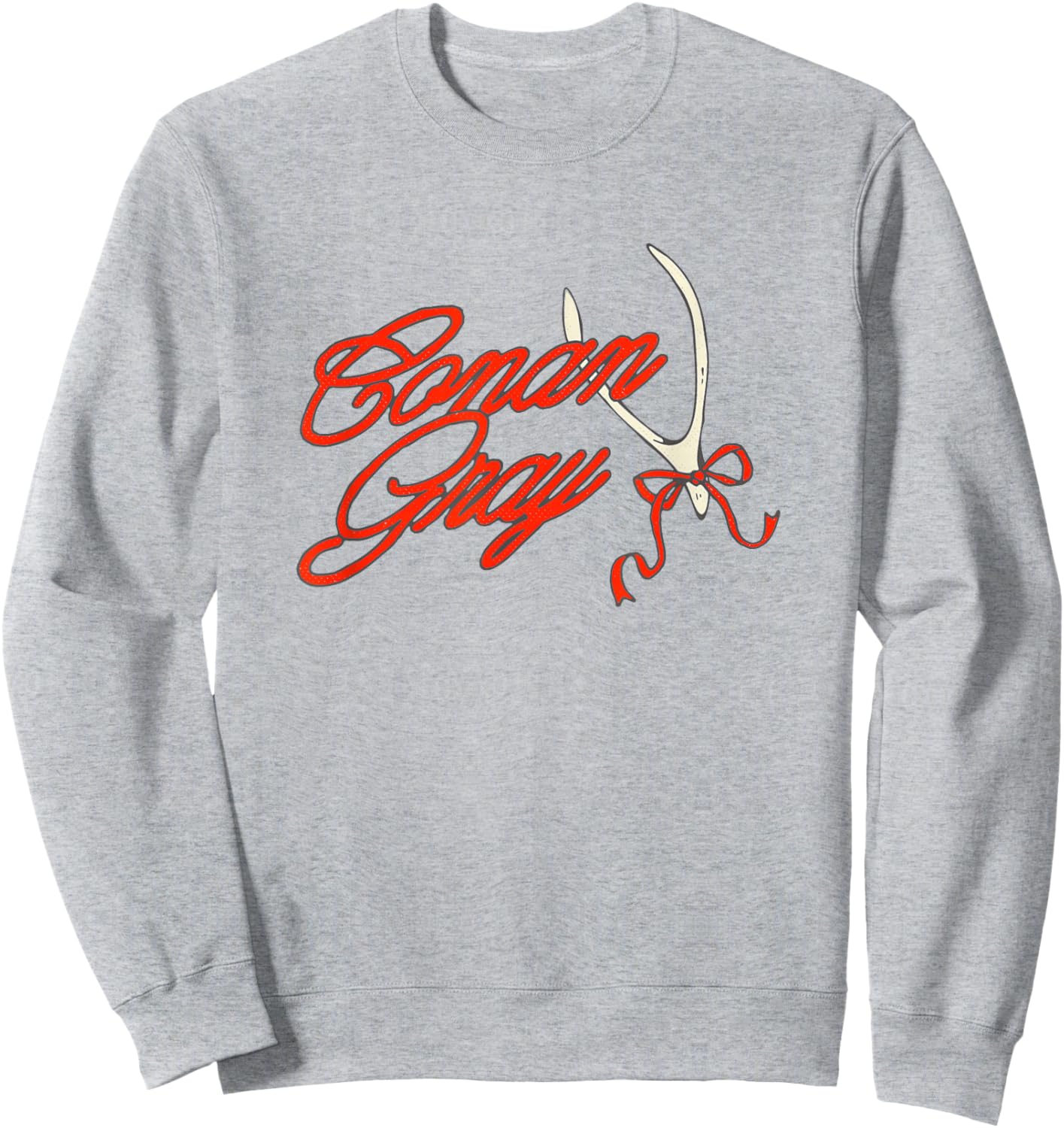 Official Conan Gray Wishbone Bow Sweatshirt - Sweatshirt | Ash