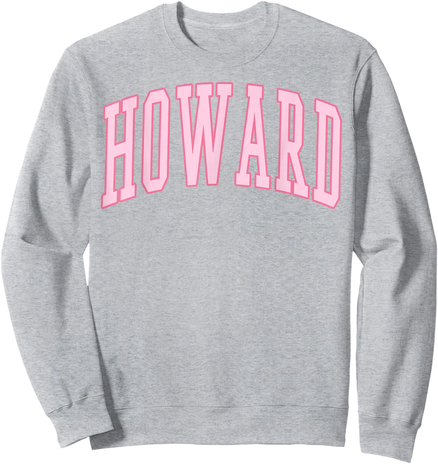 Howard Vintage Preppy Varsity Pink Sports Sweatshirt - Sweatshirt | Ash