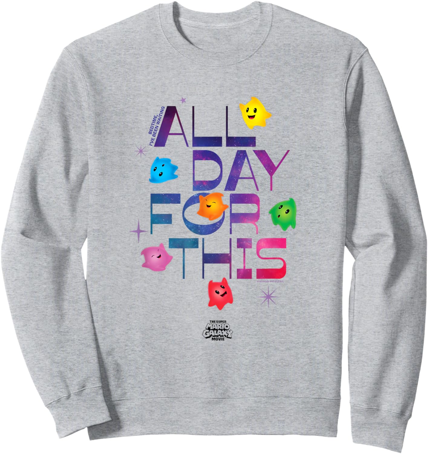 The Super Mario Galaxy Movie Luma Bedtime Crew Sweatshirt - Sweatshirt | Ash