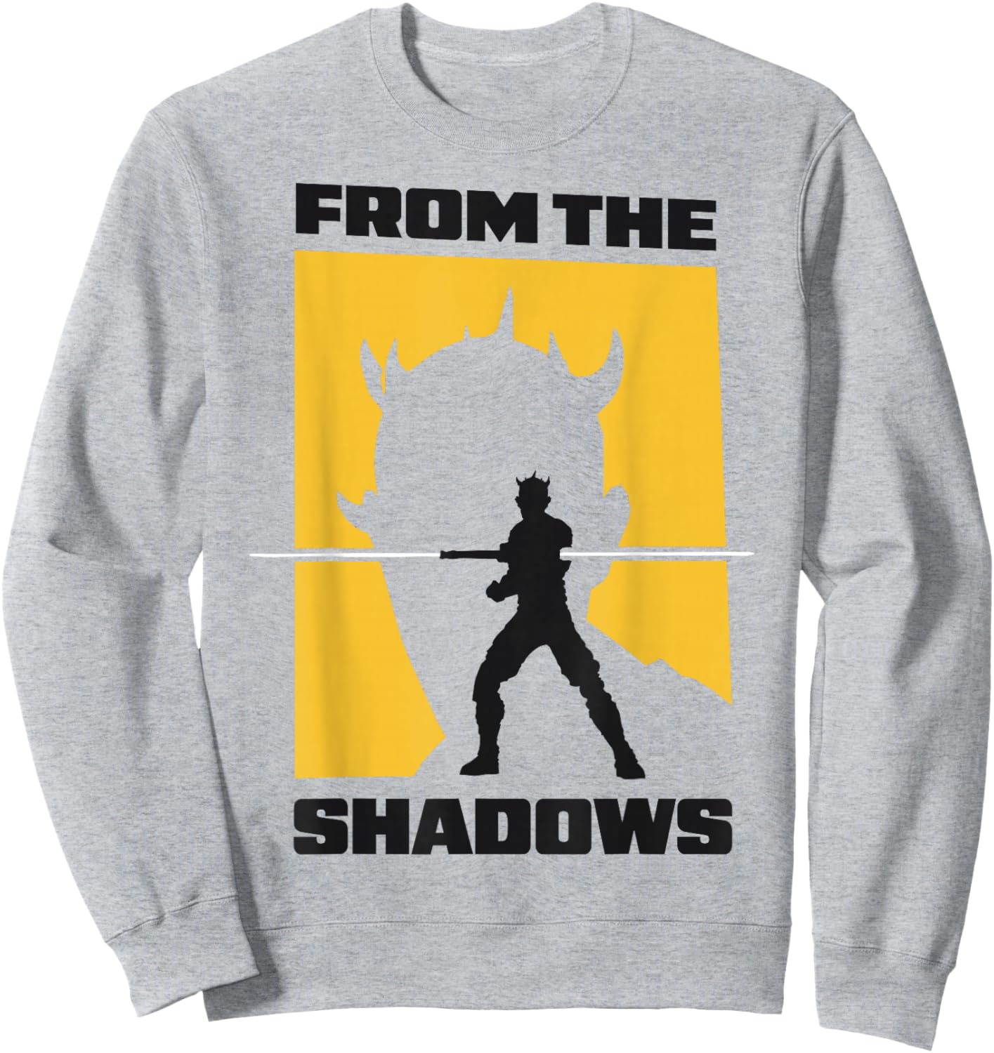 Star Wars Maul Shadow Lord from The Shadows Two Silhouettes Sweatshirt - Sweatshirt | Ash