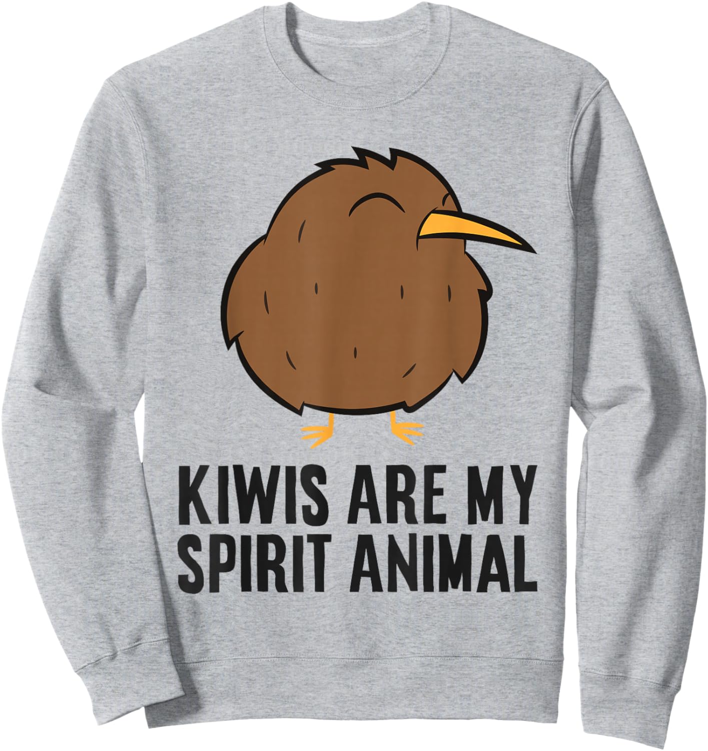Kiwis Are My Spirit Animal Funny Kiwi Sweatshirt - Sweatshirt | Ash