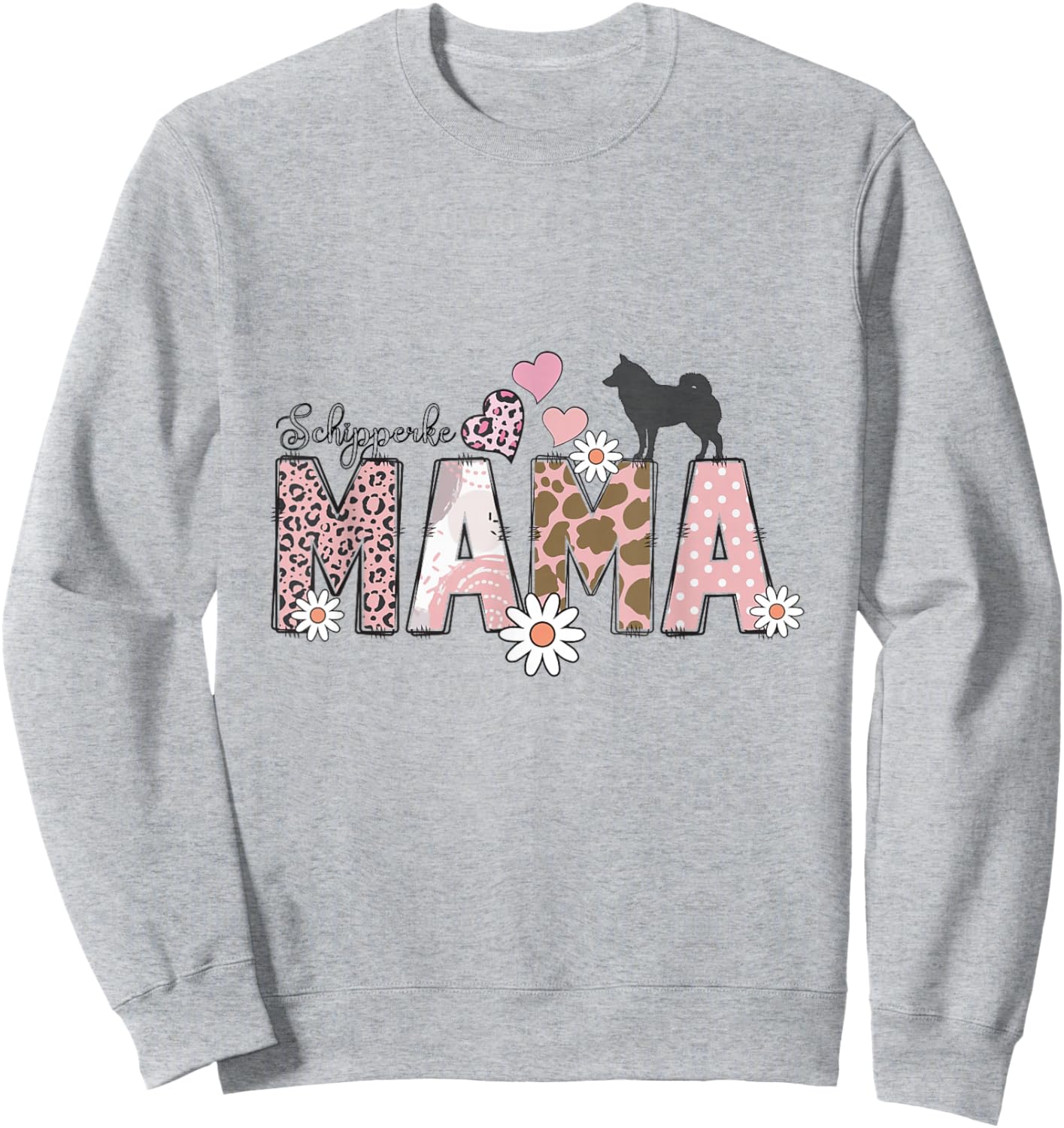 Schipperke Dog Sweatshirt - Sweatshirt | Ash
