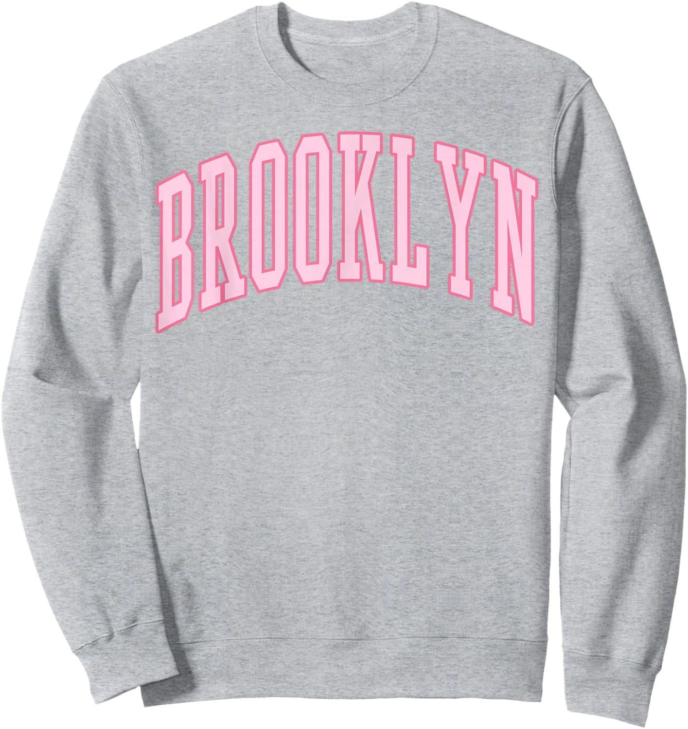 Brooklyn Vintage Preppy Varsity Pink Sports Sweatshirt - Sweatshirt | Ash