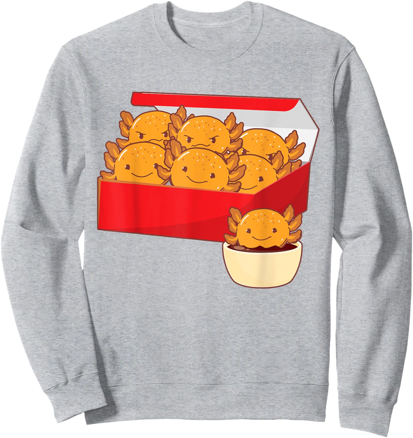 Axolotl Nuggets Axolotls Sweatshirt - Sweatshirt | Ash