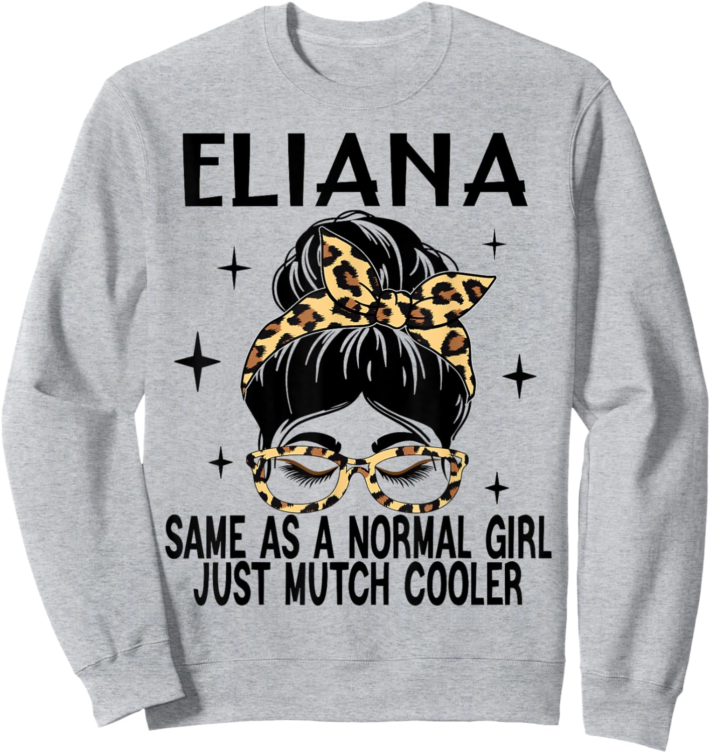SwiftStyle Apparel ELIANA Costume Cute Definition Personalized Name ELIANA , Small, Grey Sweatshirt - Sweatshirt | Ash