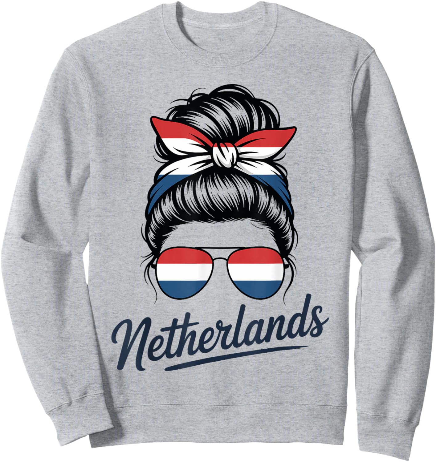 Dutch Girl – Geschenk für Mädchen, Holland-Flagge, Humor Sweatshirt - Sweatshirt | Ash